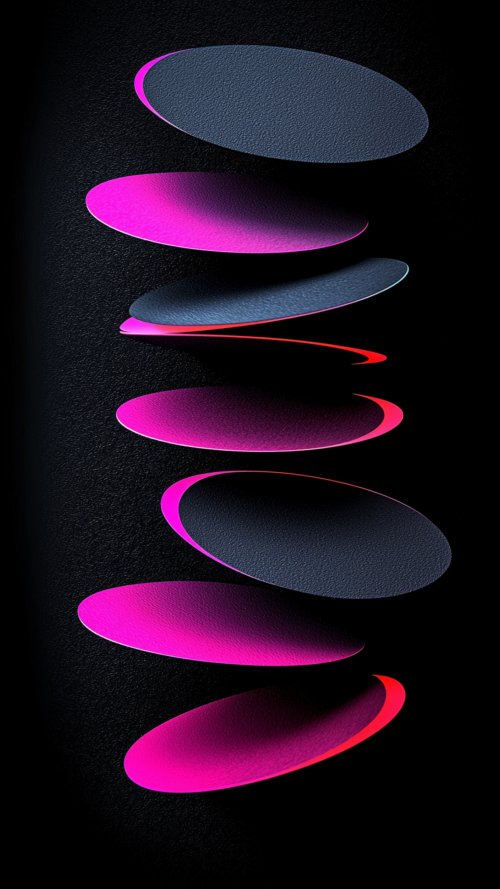 Luminous Pebble Stack 24 hours wallpaper set