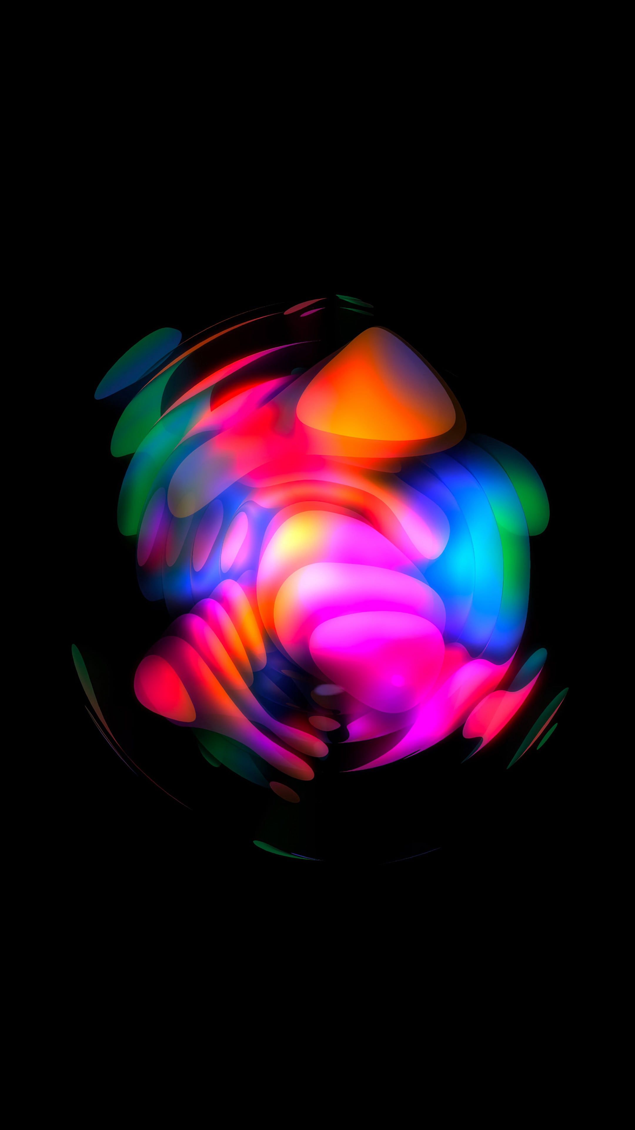 Vibrant Neon Abstract Sphere - abstract wallpaper for Darkify