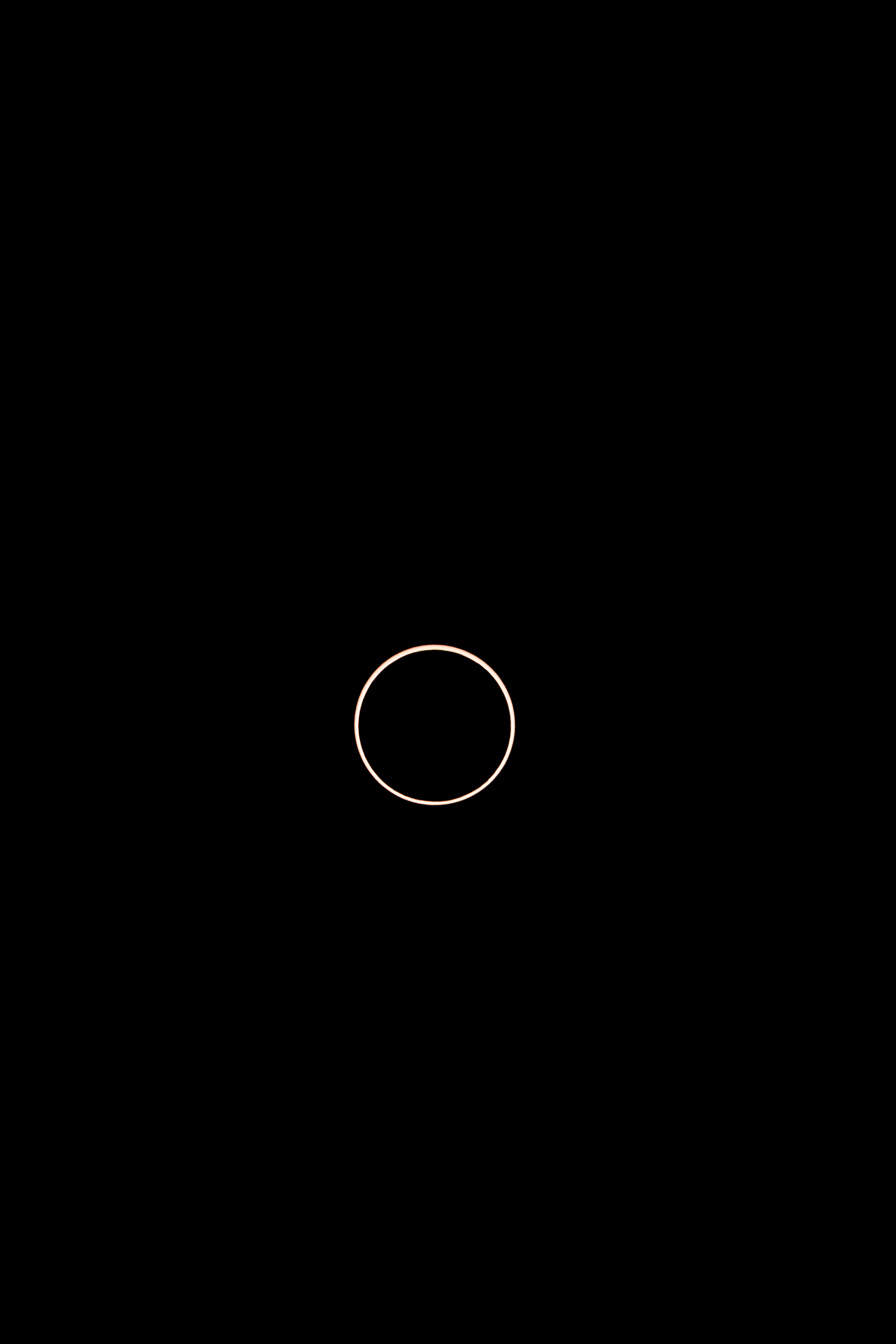 Minimalist Solar Eclipse Ring - minimal wallpaper for Darkify