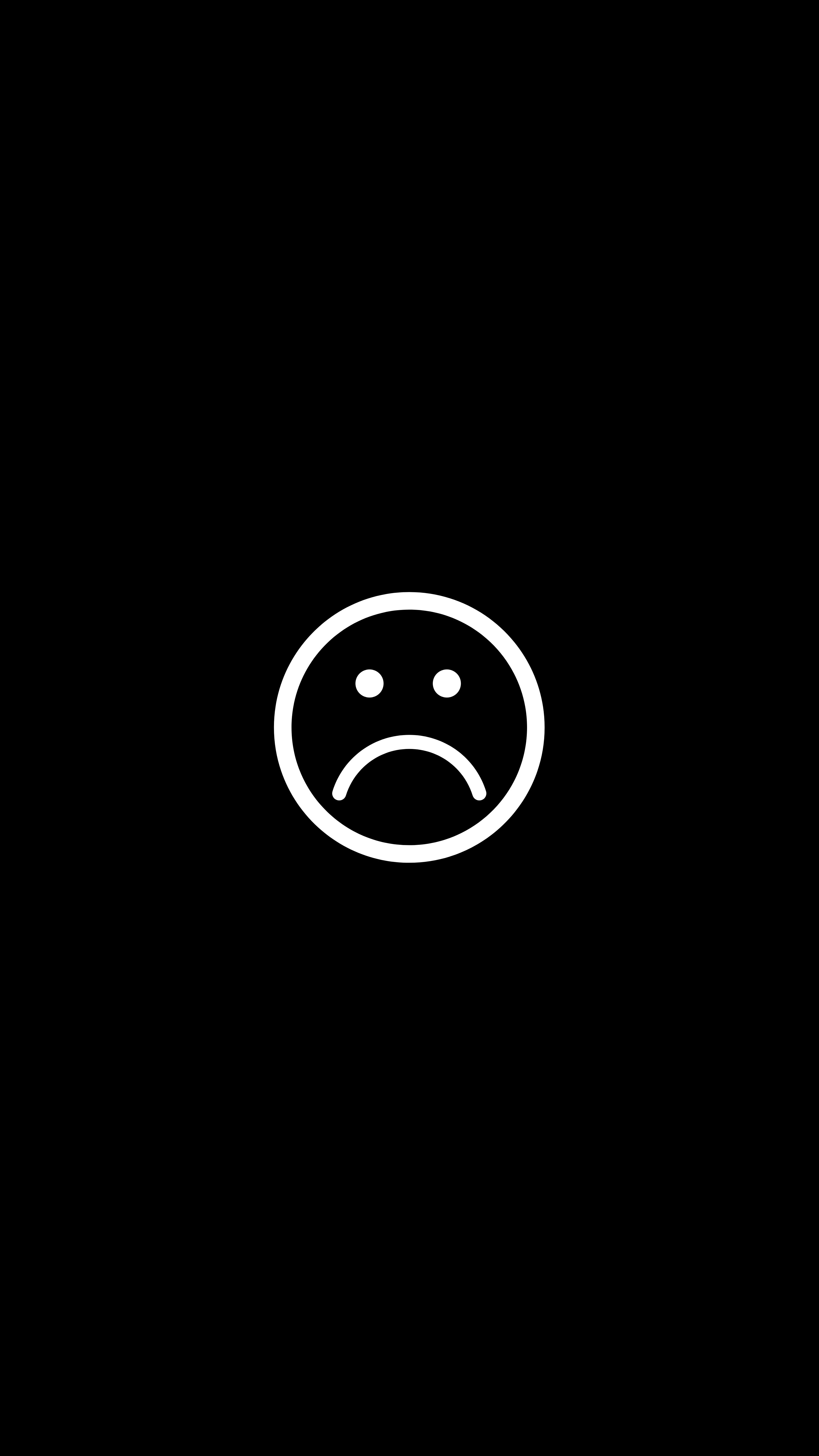 Minimal Sad Emoji Wallpaper - emoji wallpaper for Darkify