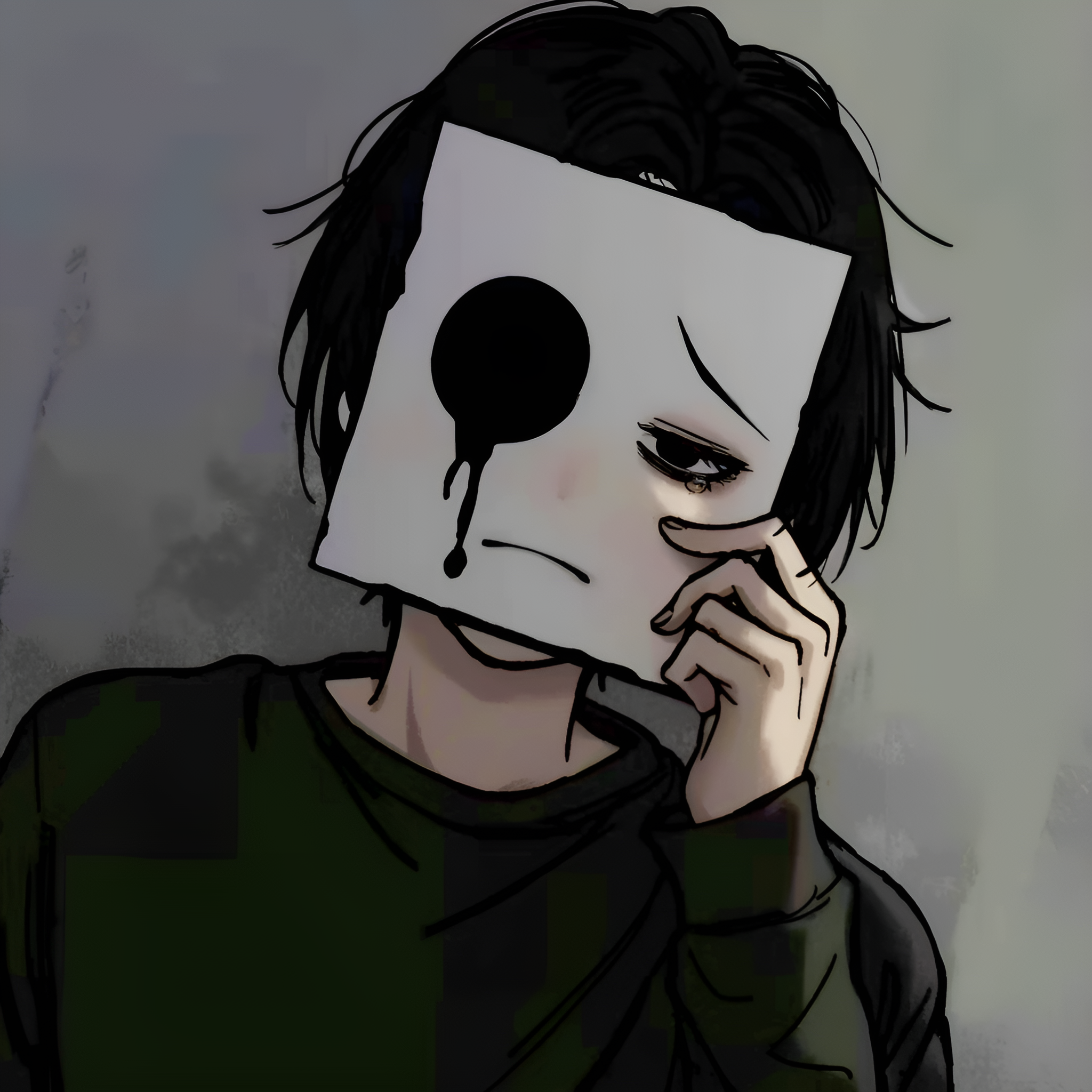 Sad Anime Mask Boy - anime wallpaper for Darkify