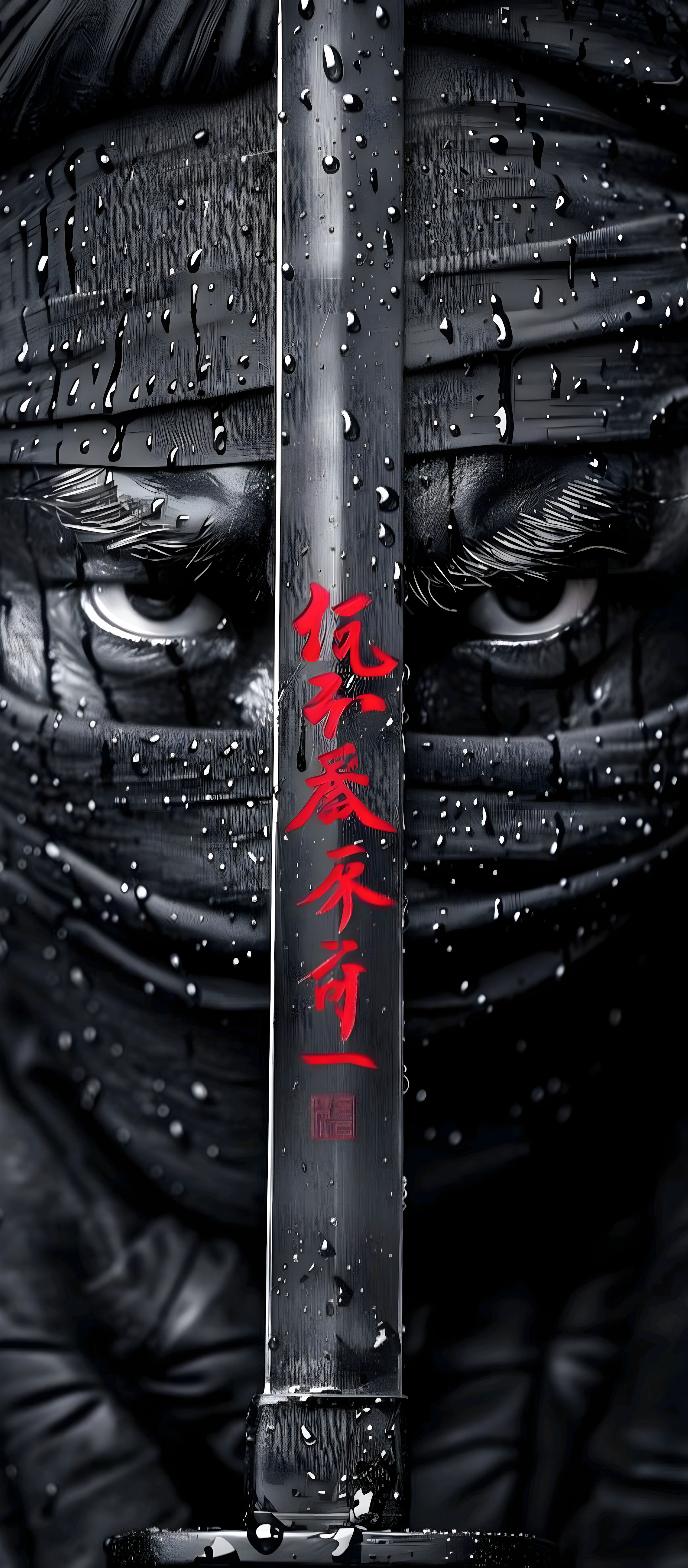Stealthy Ninja Sword Warrior - samurai wallpaper for Darkify