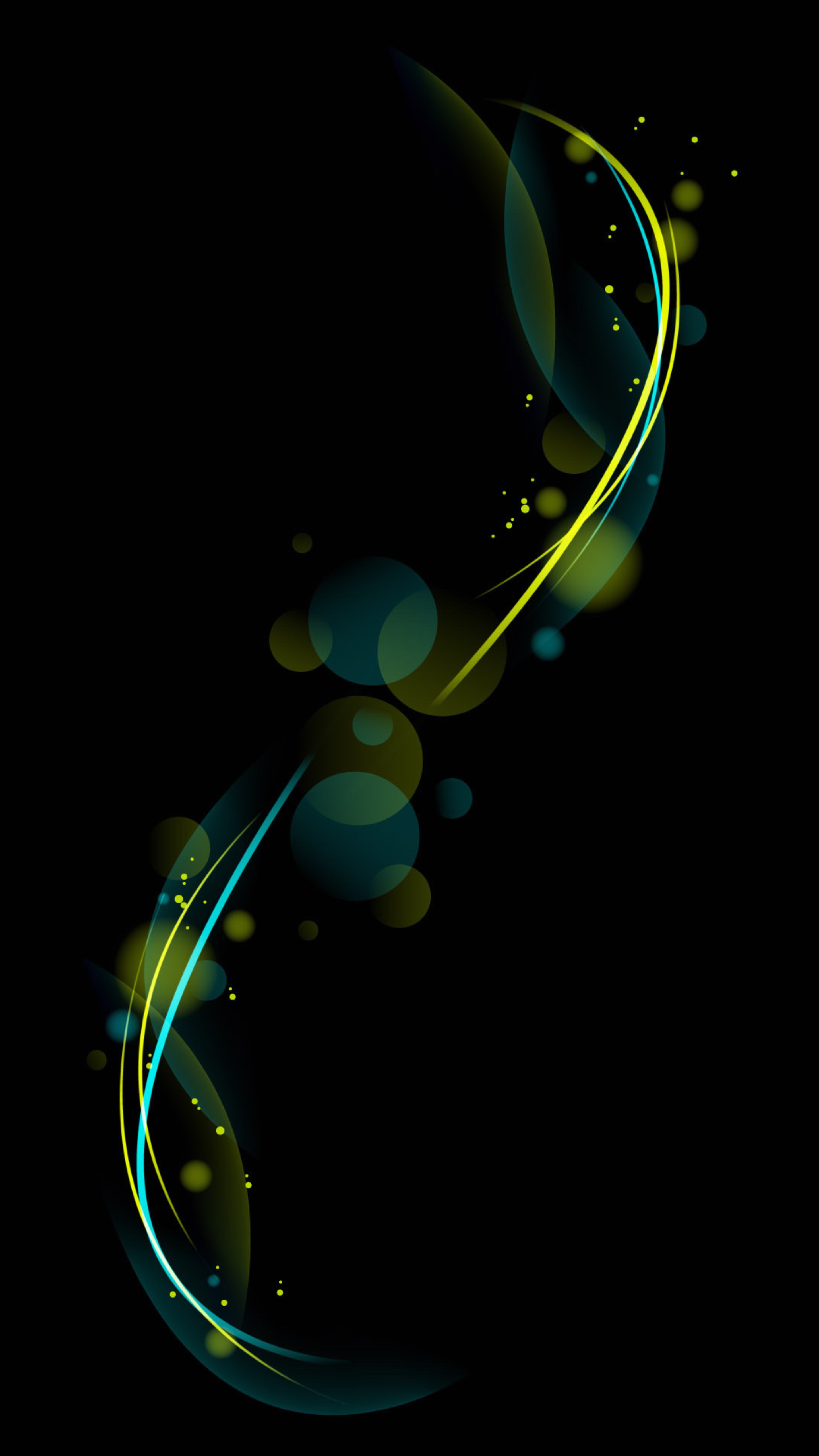 Glowing Neon Abstract Waves - abstract wallpaper for Darkify