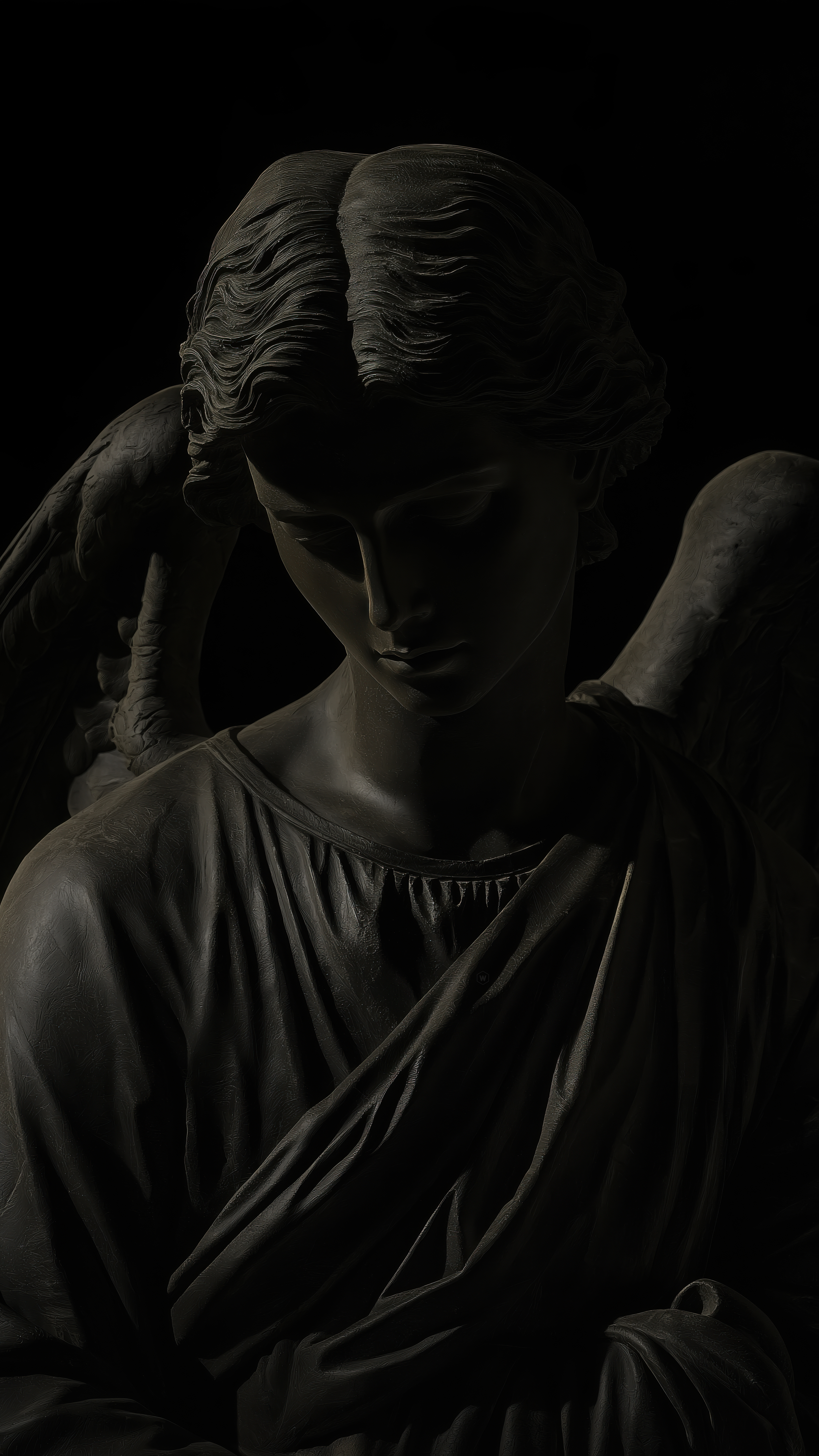 Dark Angel Marble Statue - sculpture wallpaper for Darkify