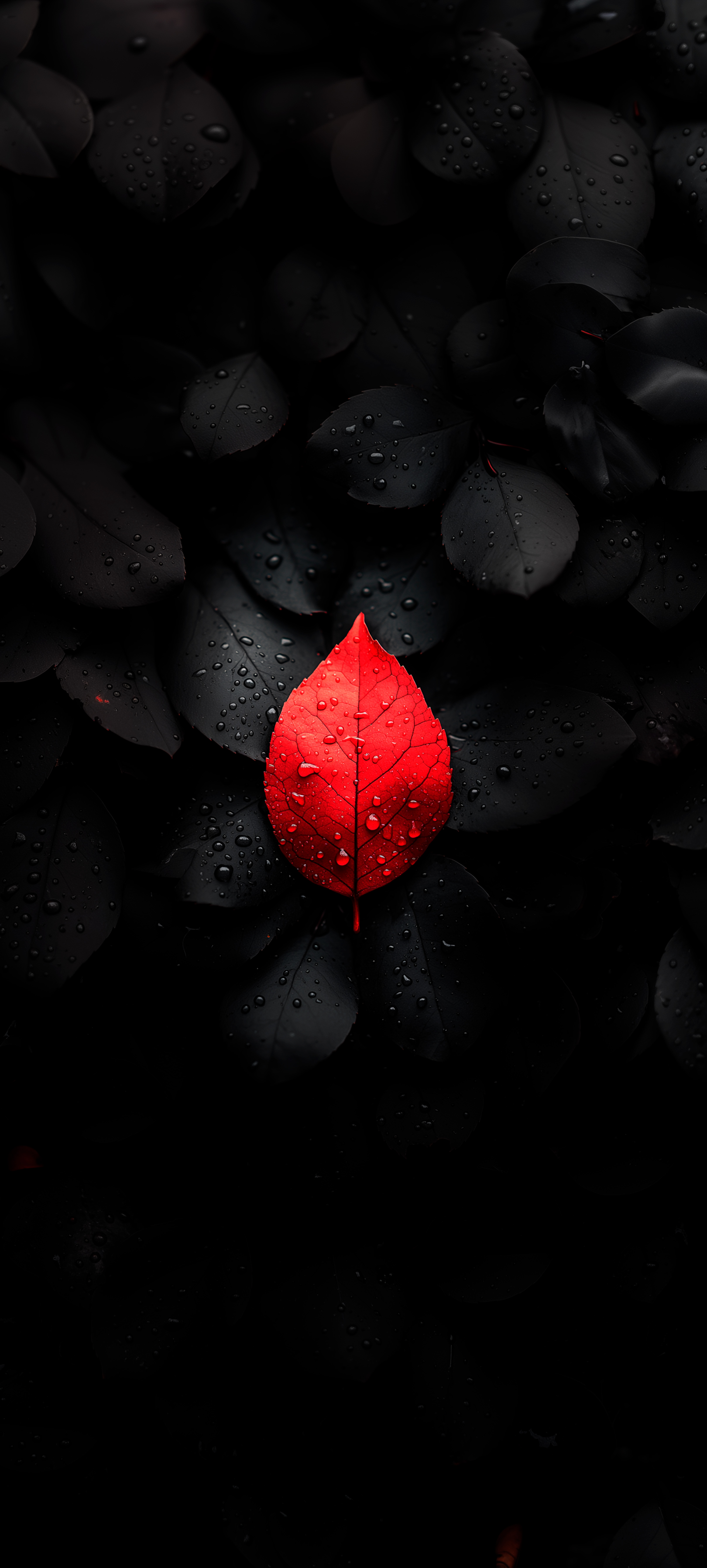 Vibrant Red Leaf - leaf wallpaper for Darkify
