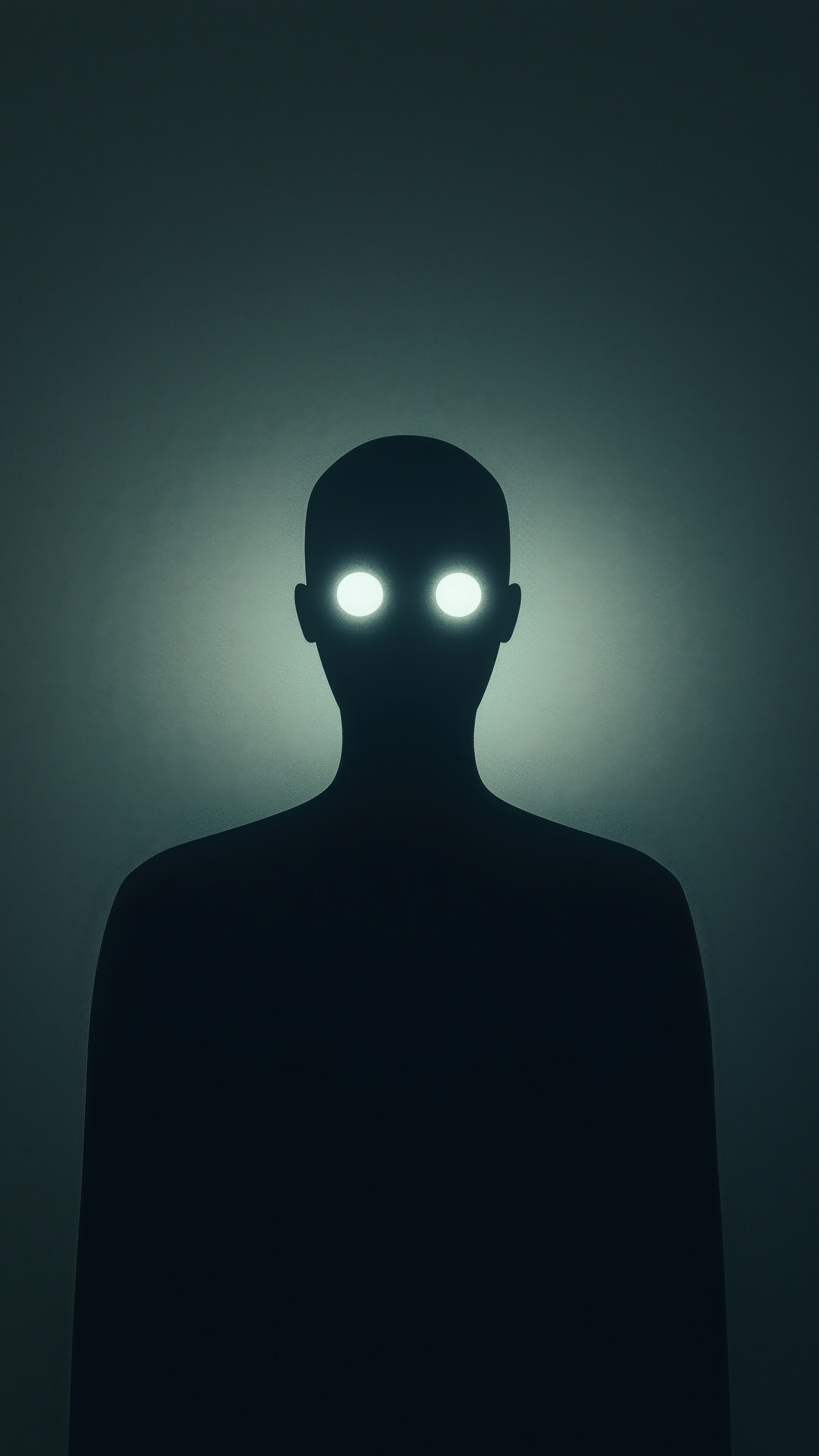 Glowing Eyes Silhouette - silhouette wallpaper for Darkify