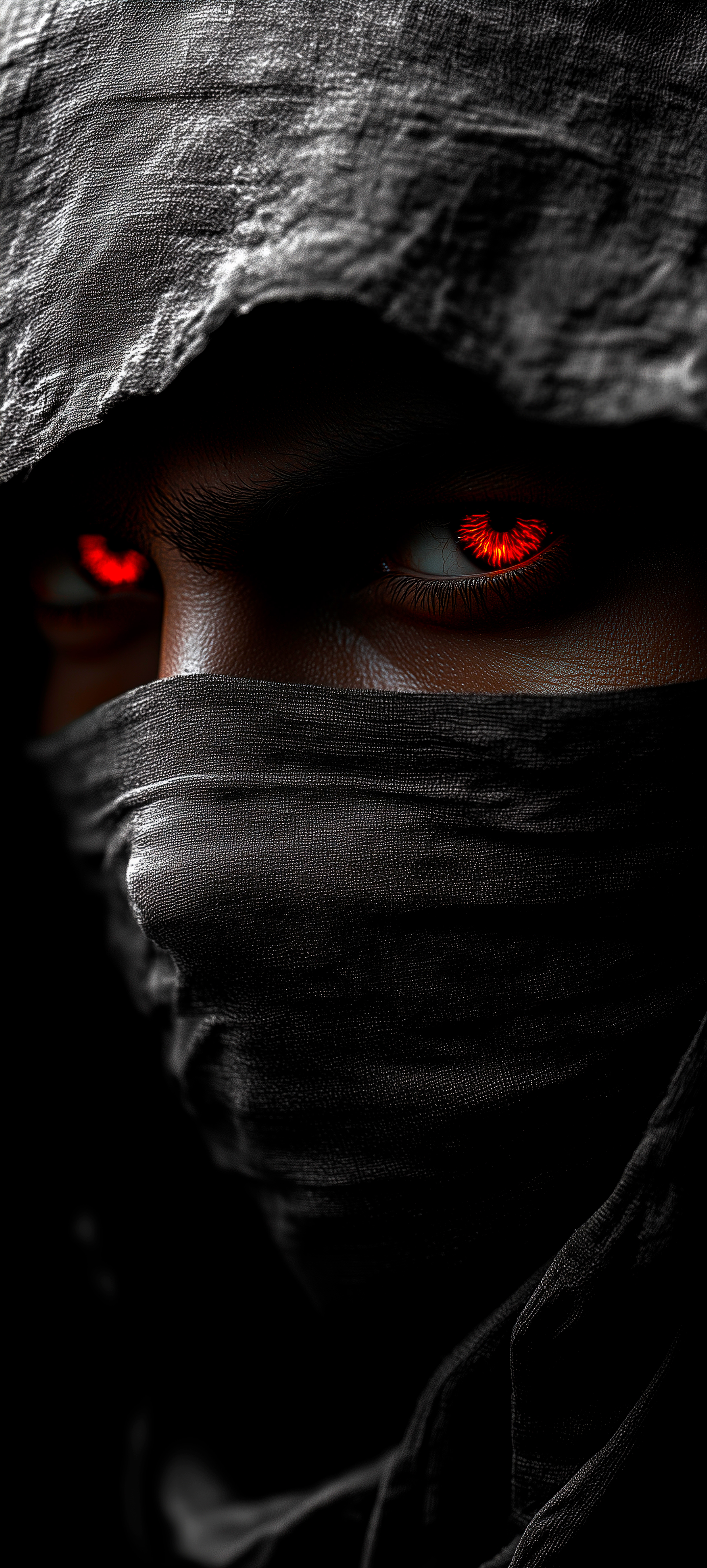 Glowing Red Eye Ninja - ninja wallpaper for Darkify