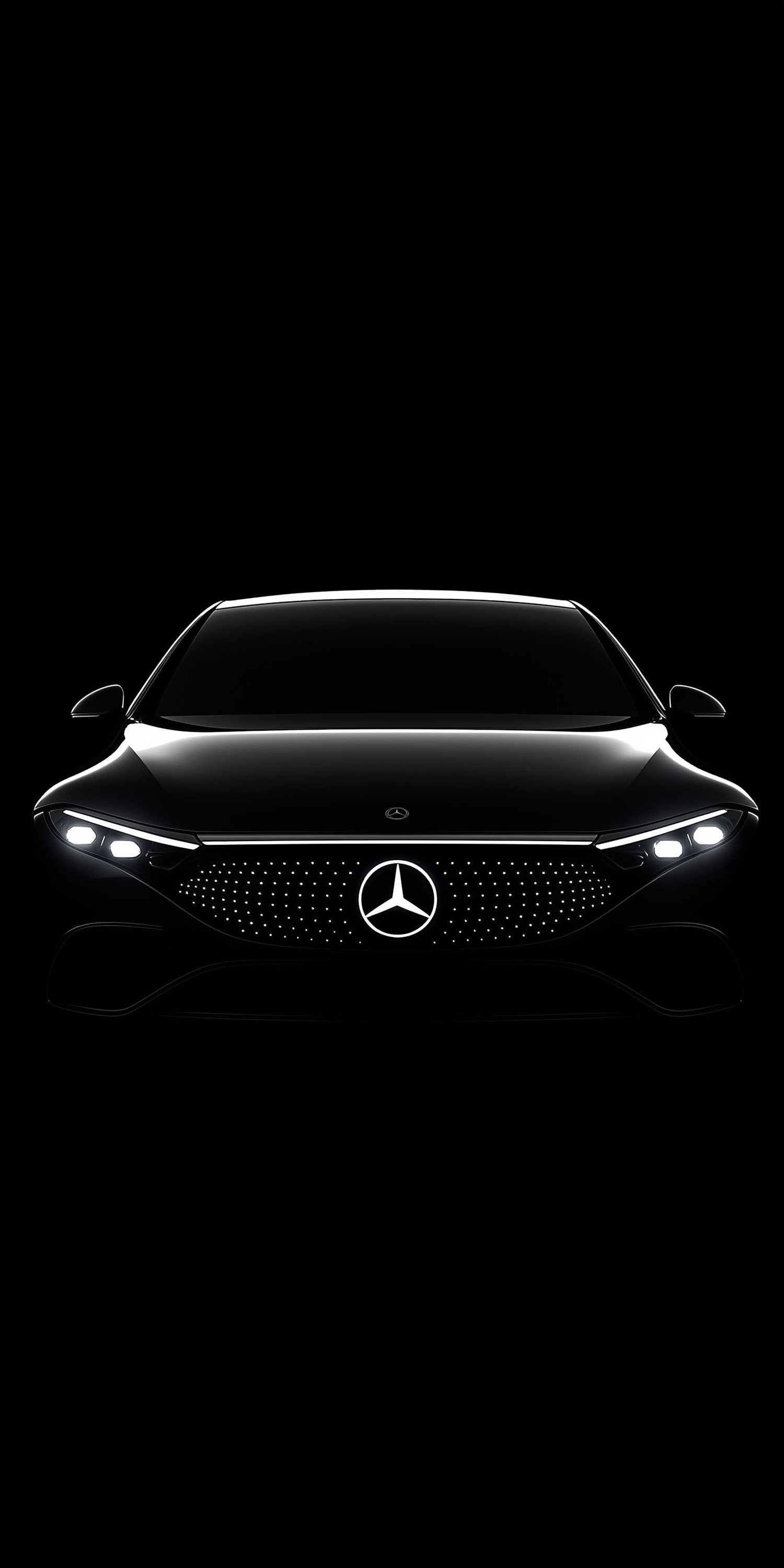 Glowing Mercedes Front Grille - mercedes-benz wallpaper for Darkify