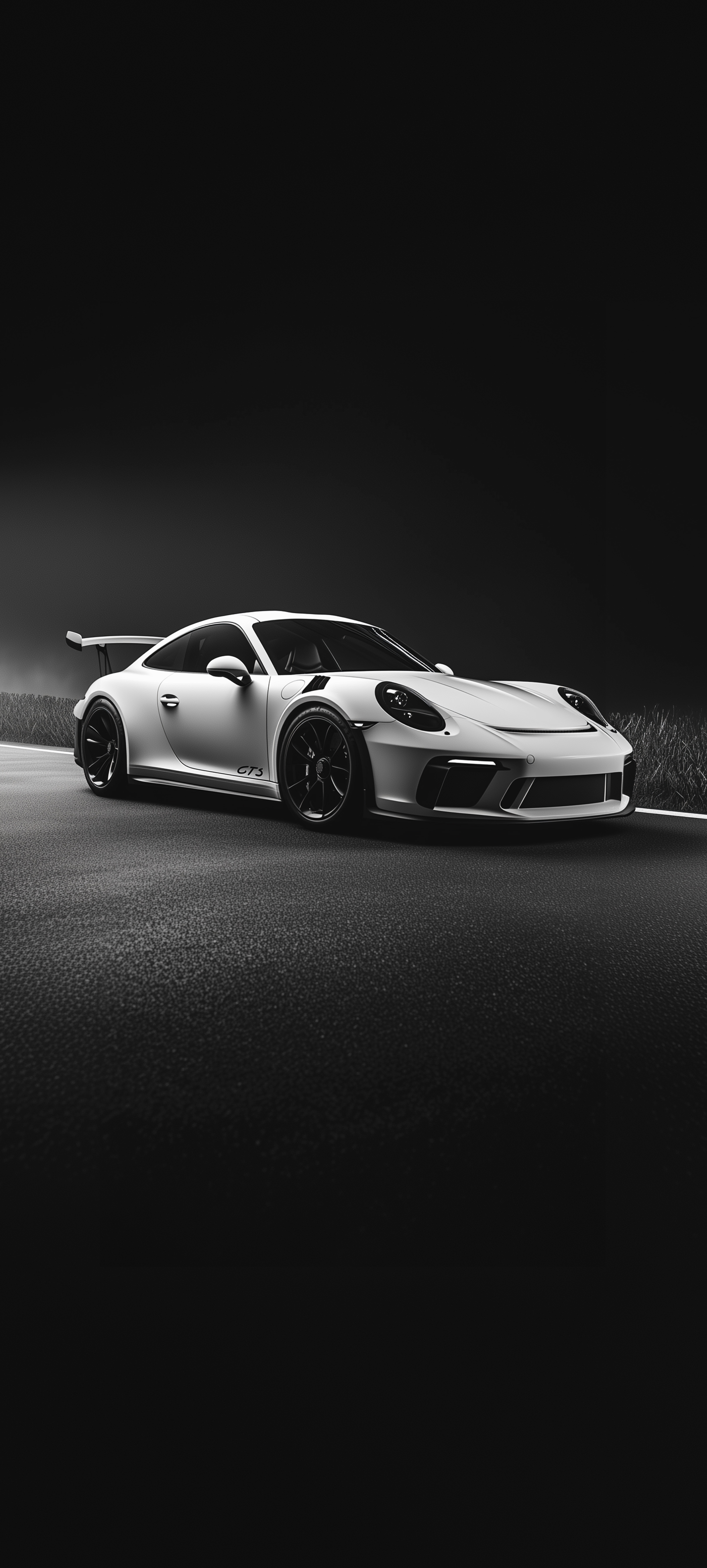 Monochrome Porsche GTS Wallpaper - porsche wallpaper for Darkify