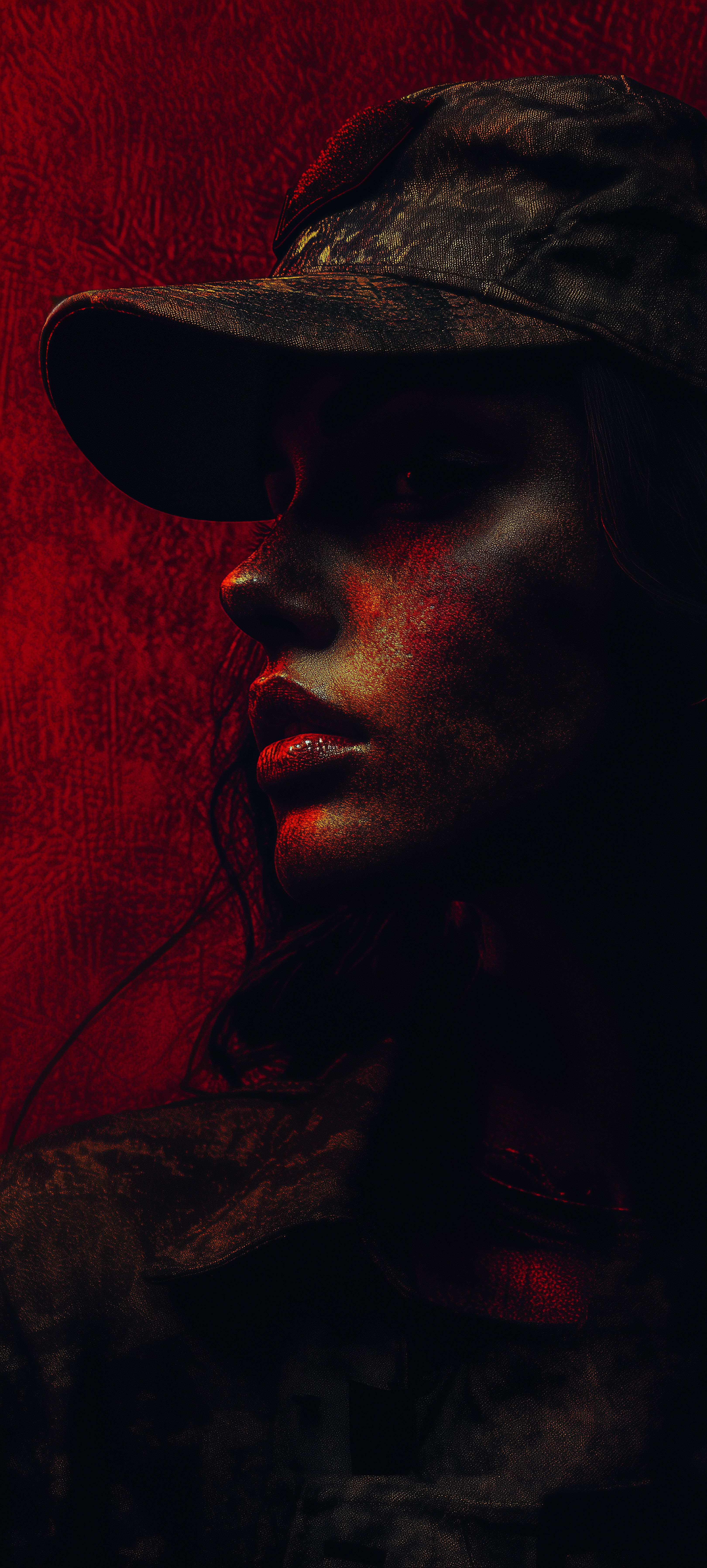 Red Cap Portrait - girl wallpaper for Darkify