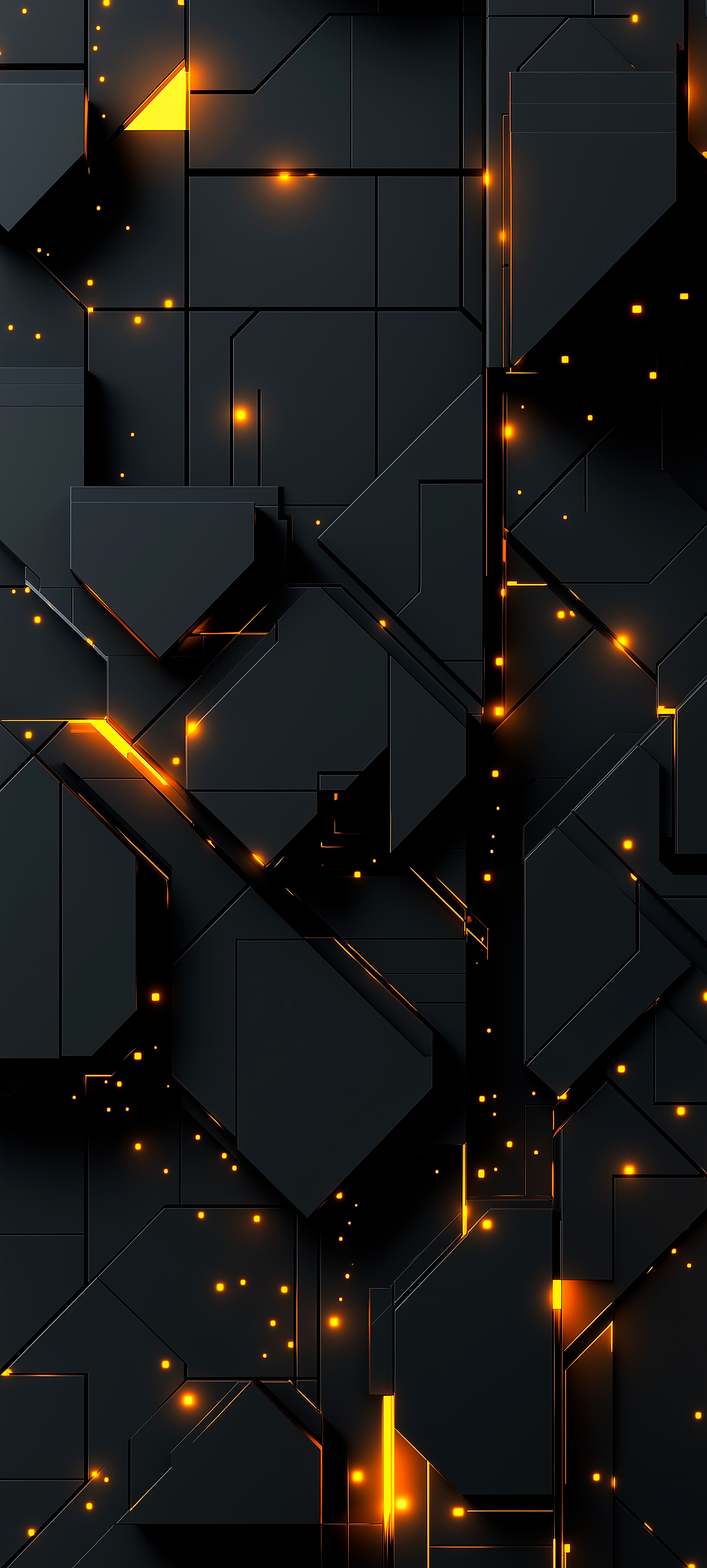 Dark Geometric Tech Wallpaper - abstract wallpaper for Darkify