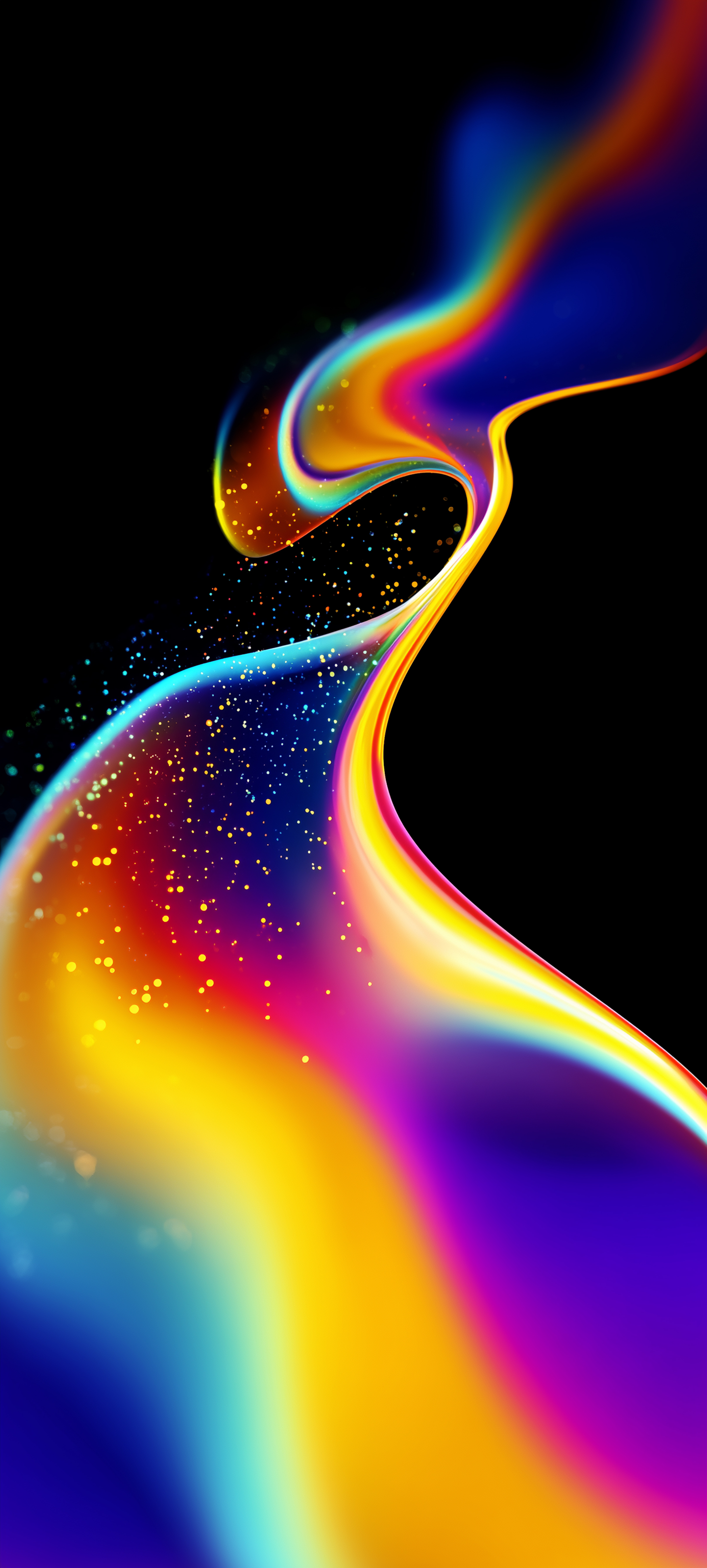 Vibrant Neon Fluid Flow - abstract wallpaper for Darkify