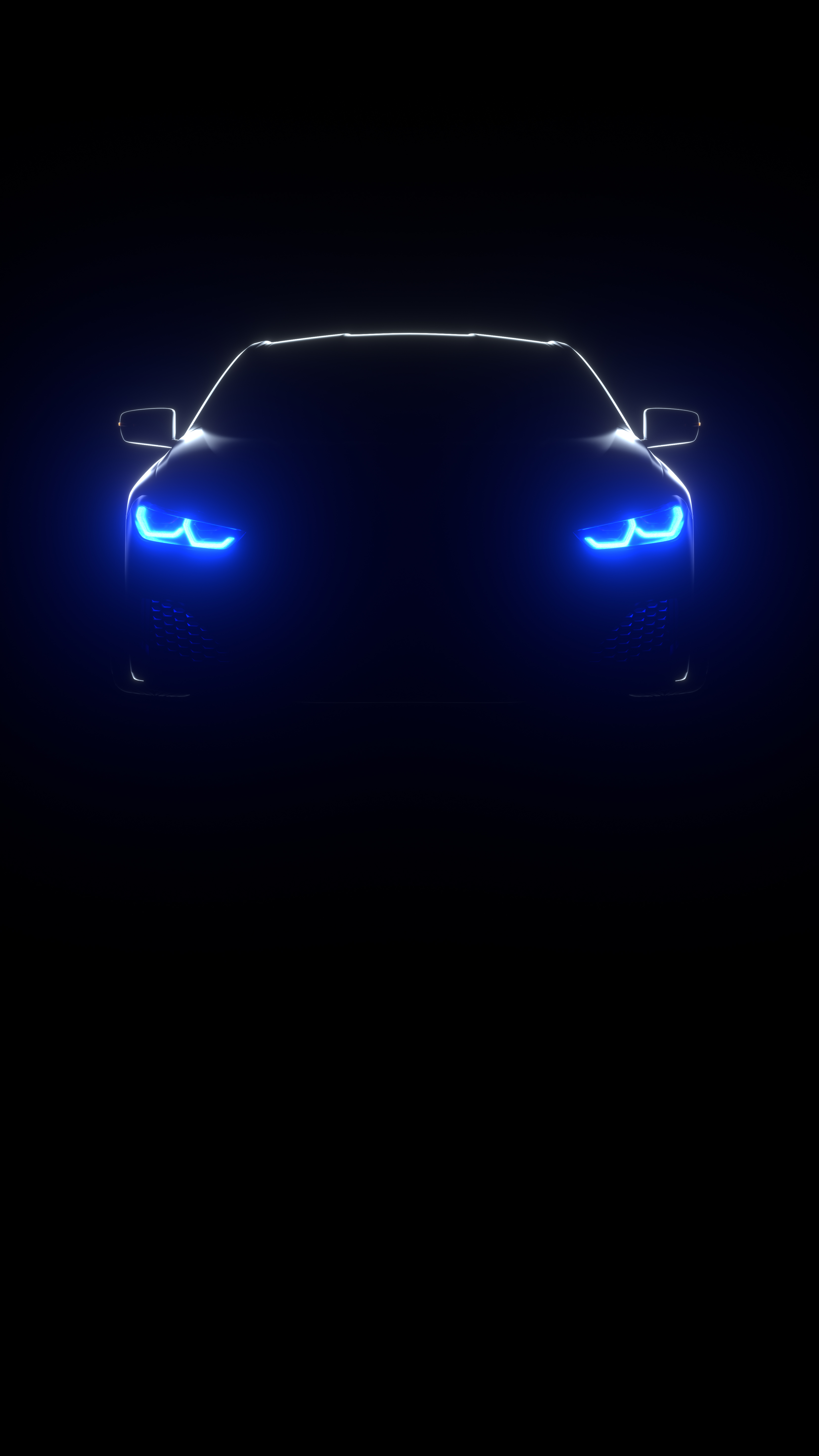 Neon Blue Audi Silhouette - audi wallpaper for Darkify