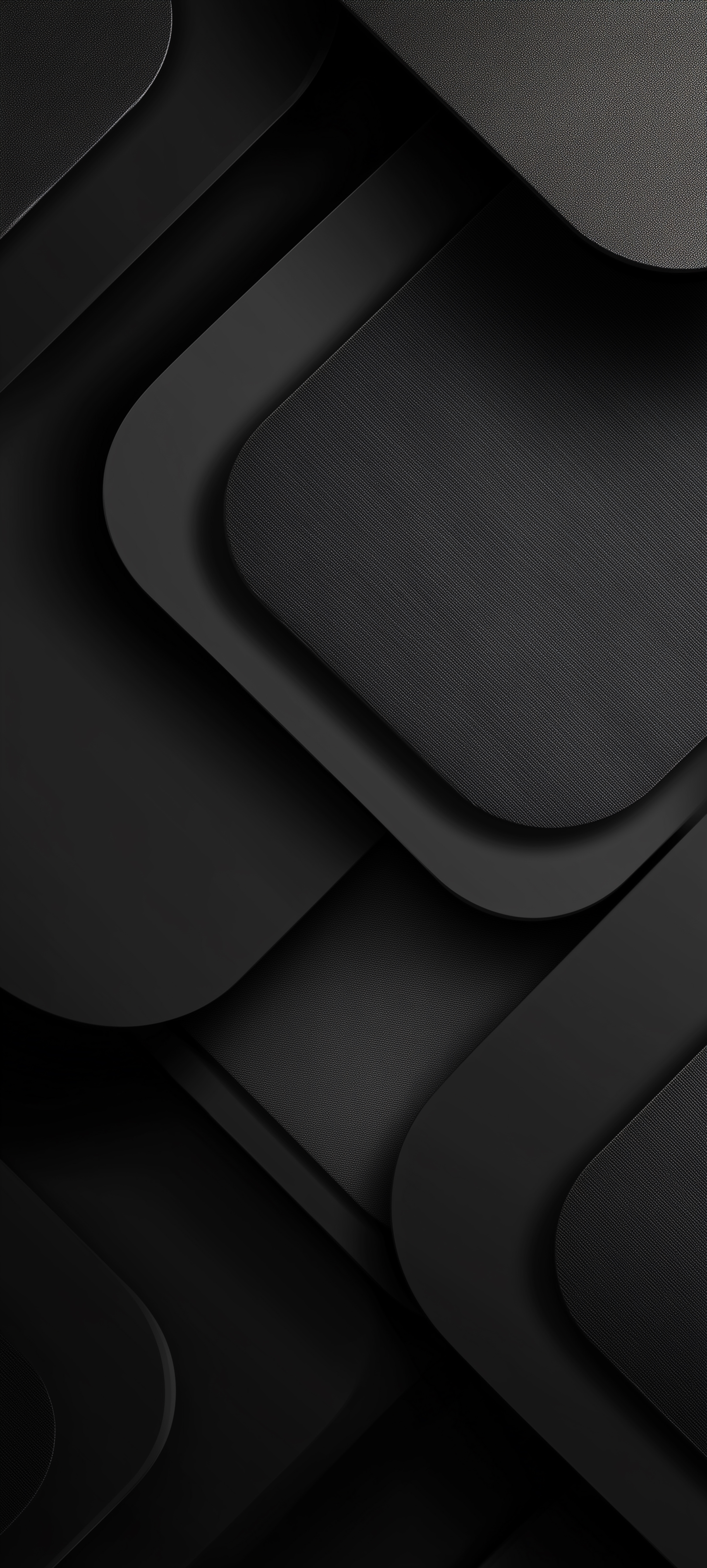 Minimal Black Layered Shapes - minimal wallpaper for Darkify