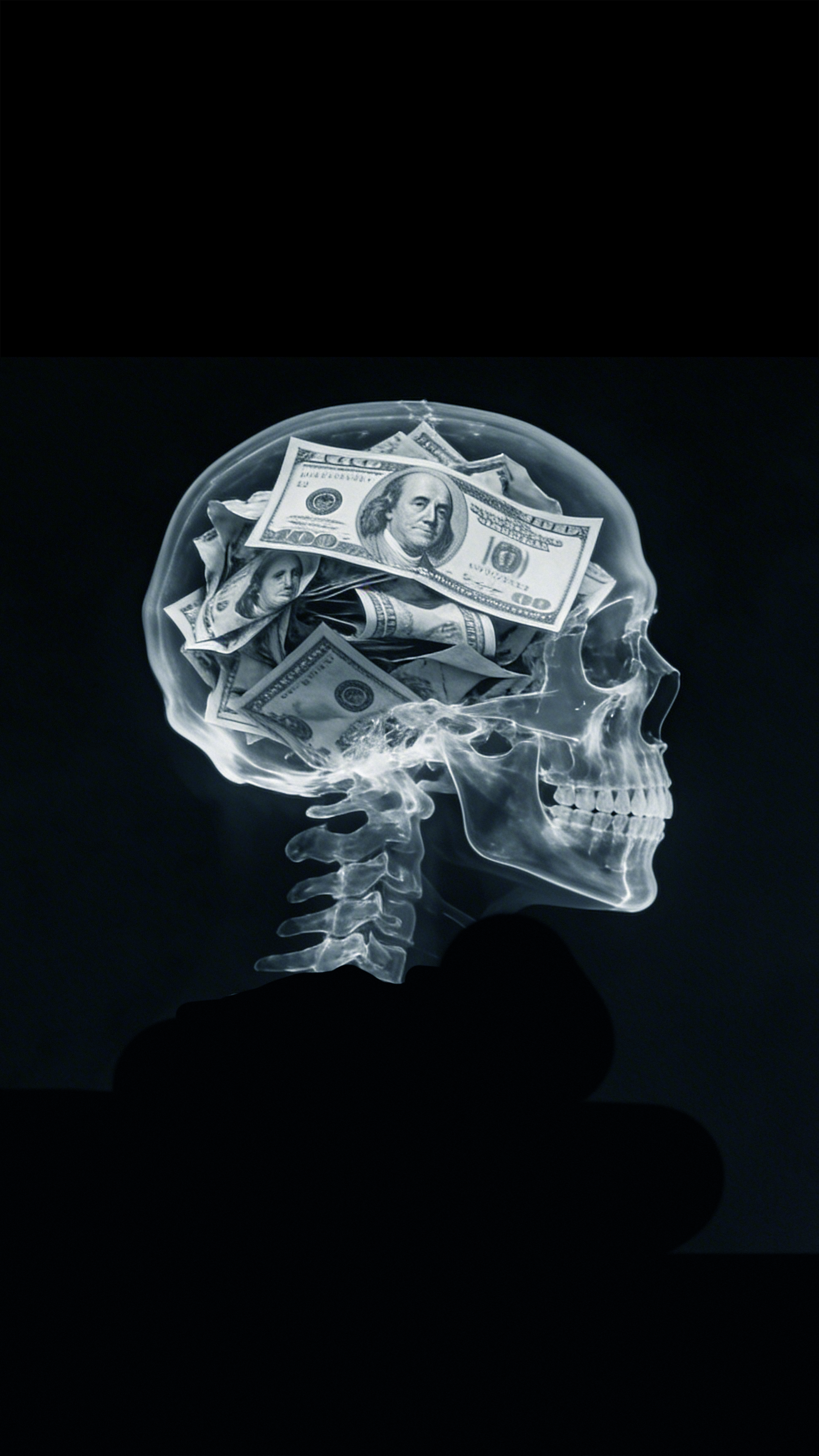 Money Mind Skull Wallpaper - skull wallpaper for Darkify
