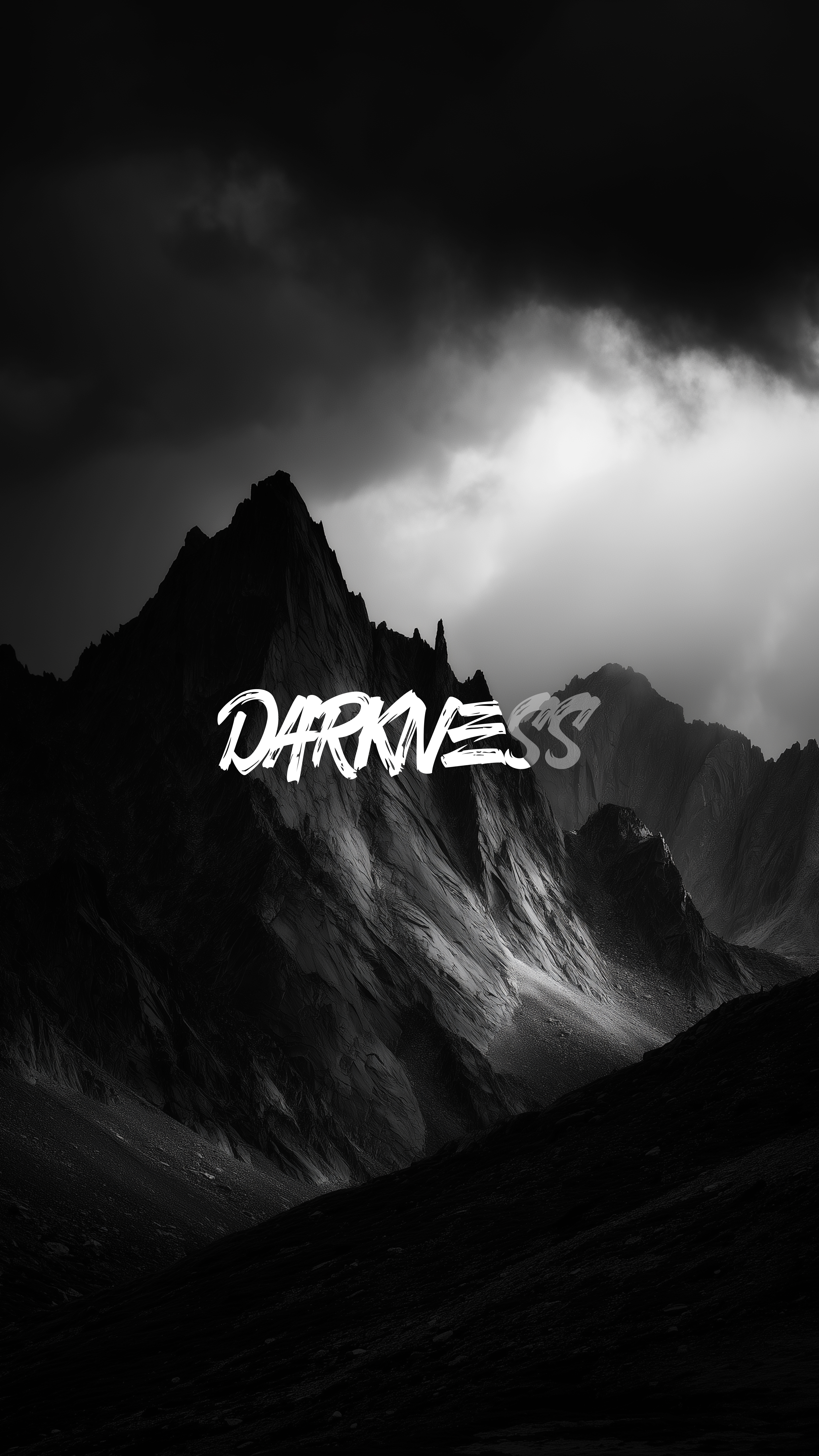 Darkness Mountain Peak Wallpaper - dark wallpaper for Darkify