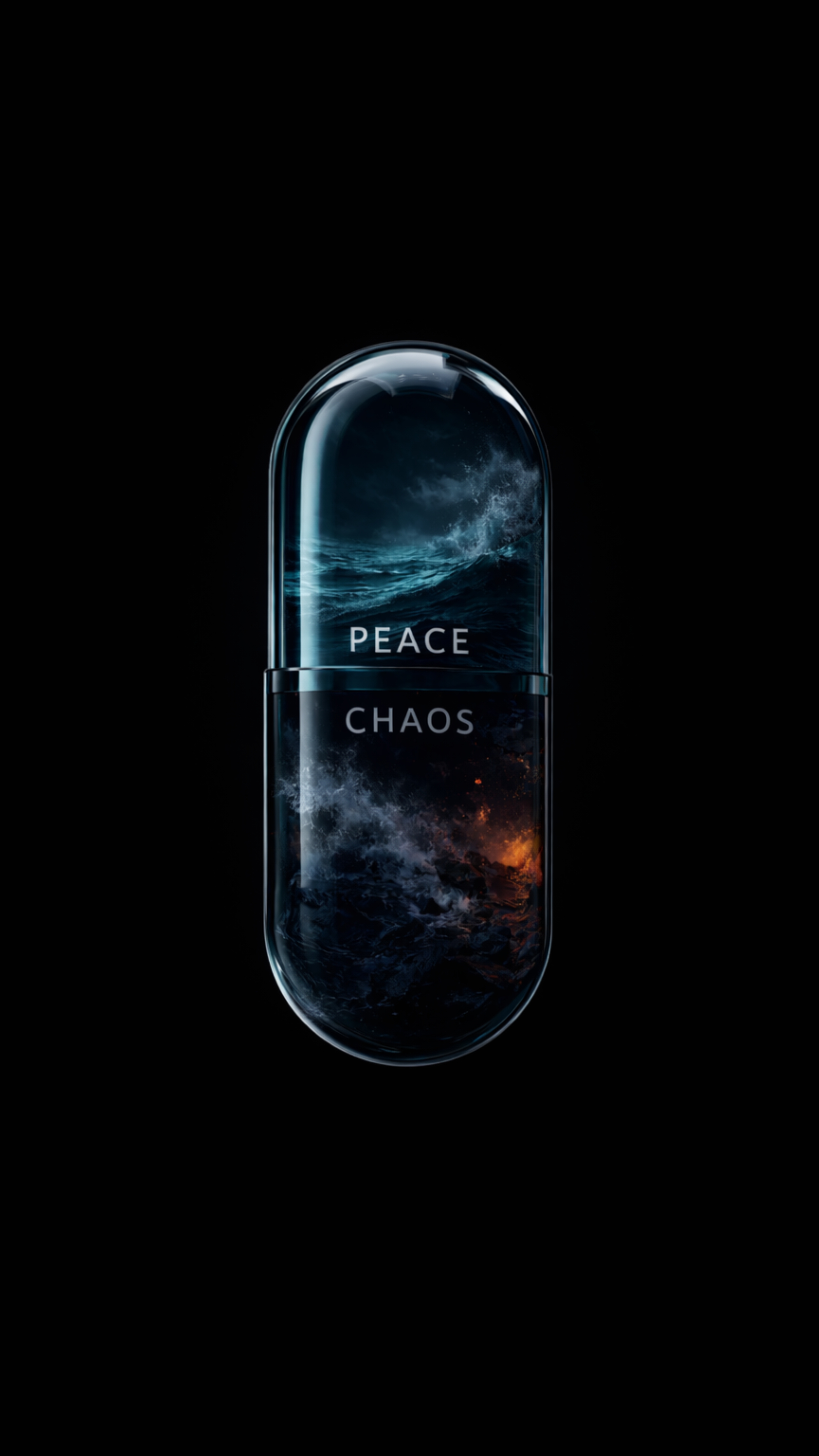 Peace and Chaos Capsule - abstract wallpaper for Darkify