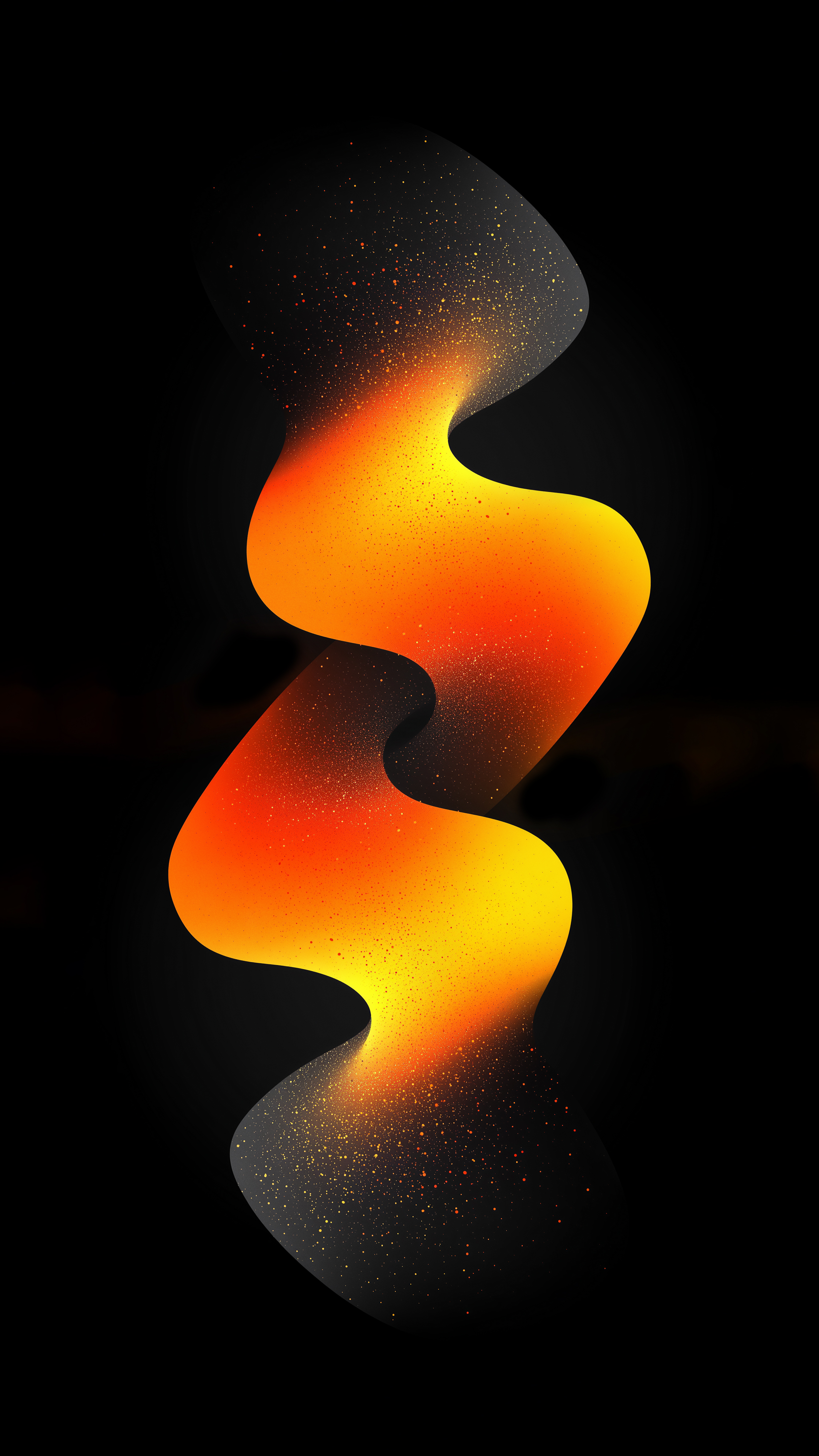 Glowing Abstract Liquid Wave - abstract wallpaper for Darkify