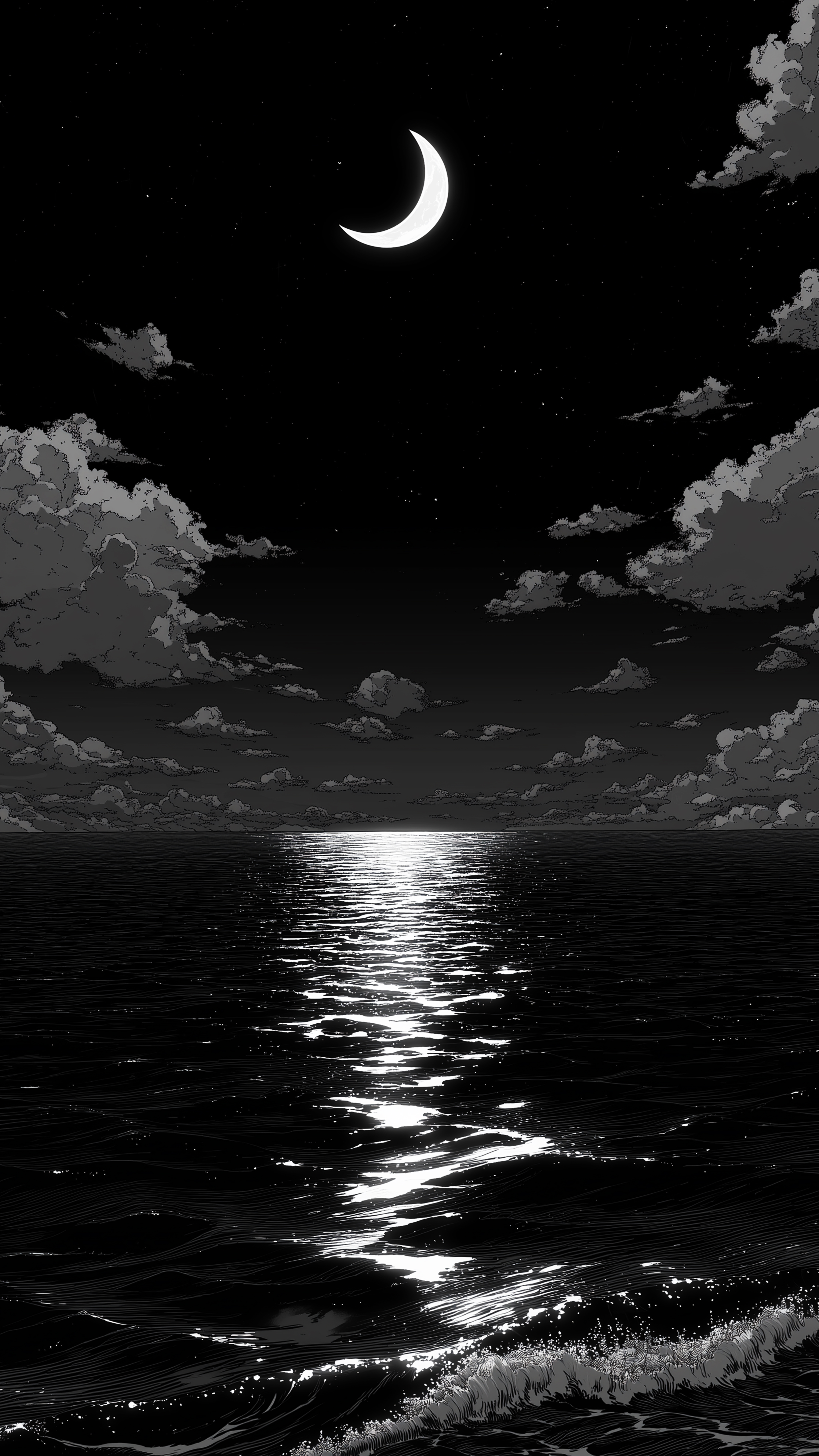 Moonlit Ocean Night View - moon wallpaper for Darkify