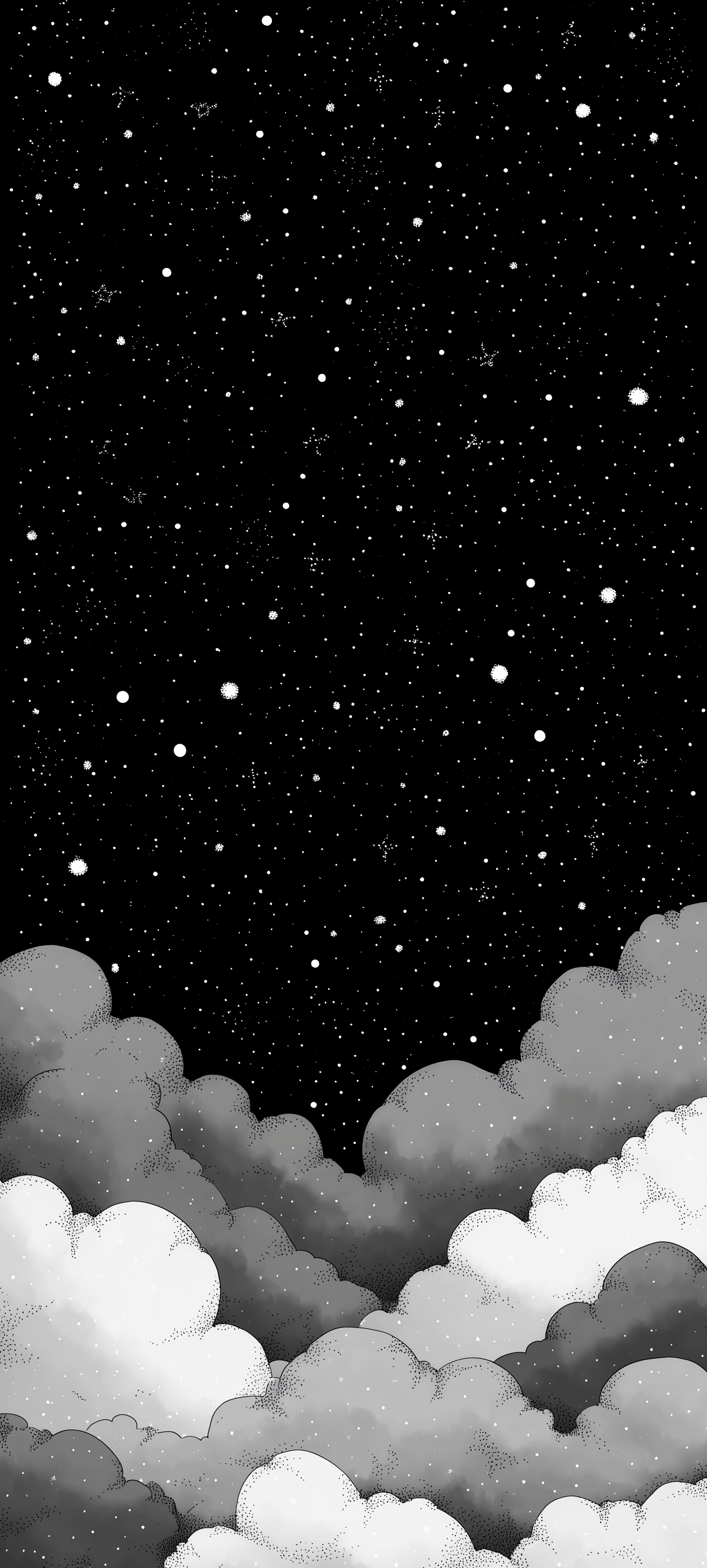 Starry Night Cloudscape Wallpaper - sky wallpaper for Darkify