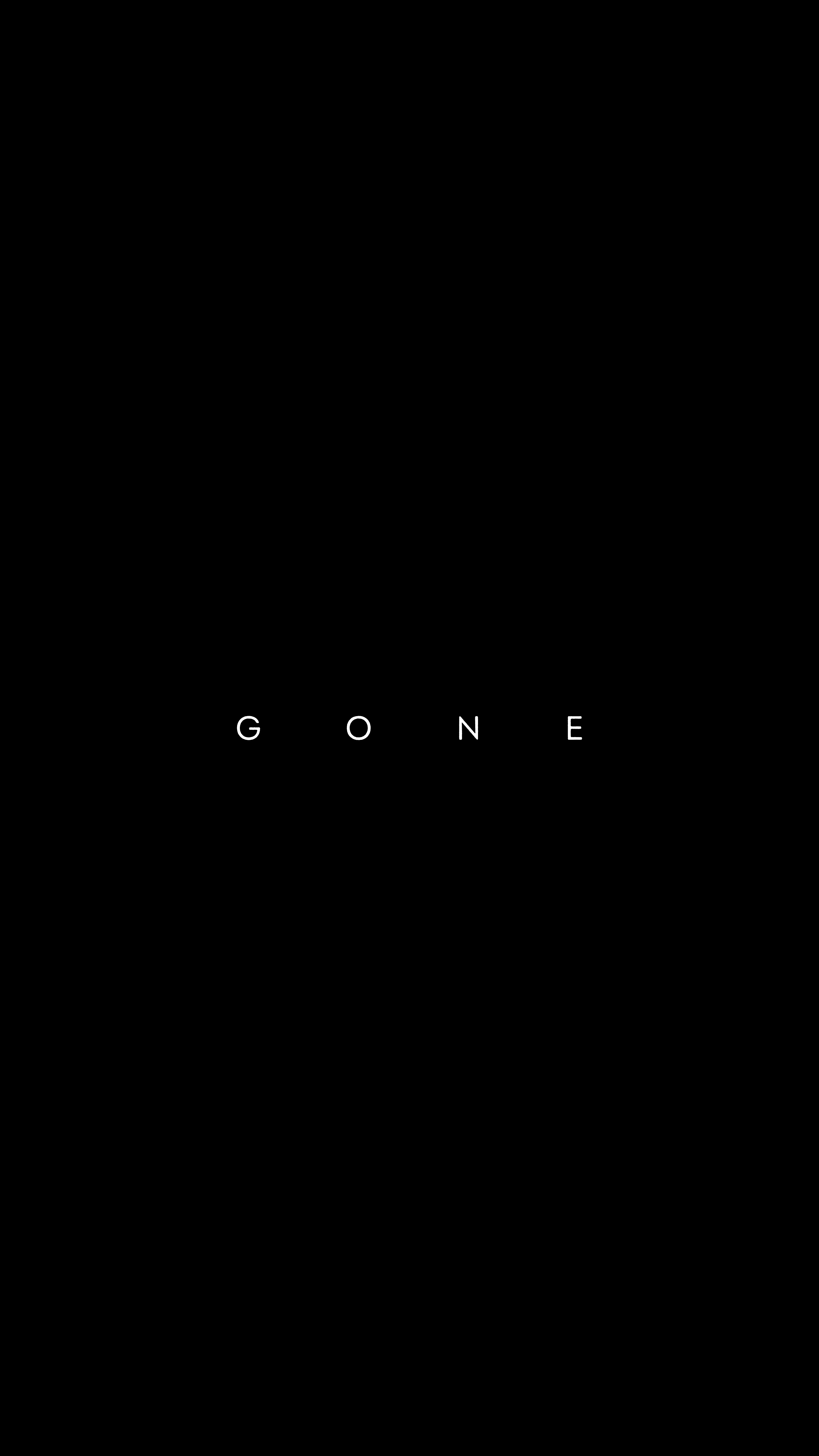 Gone Minimalist Text Wallpaper - minimal wallpaper for Darkify