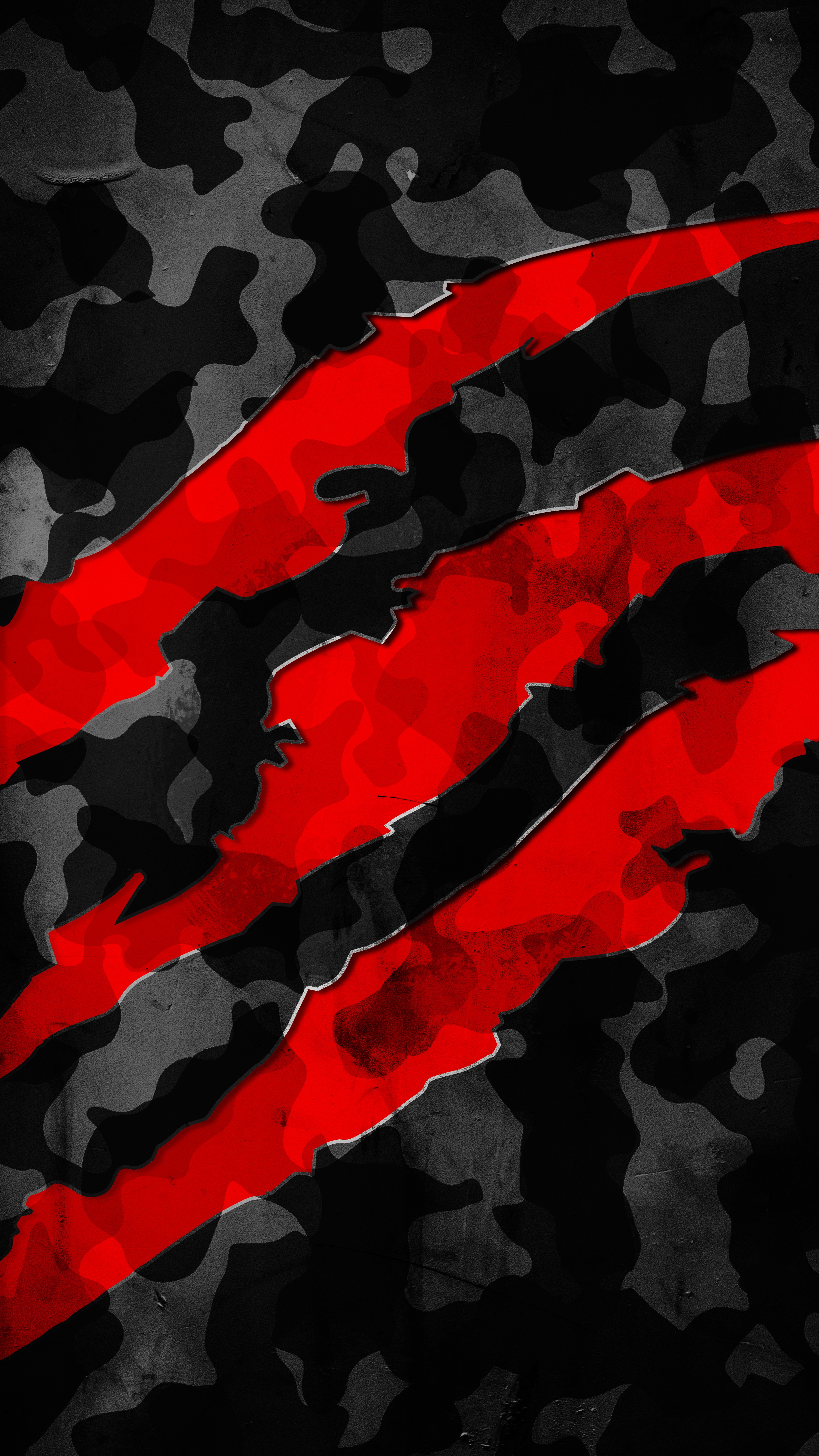 Red Camo Claw Rips - abstract wallpaper for Darkify