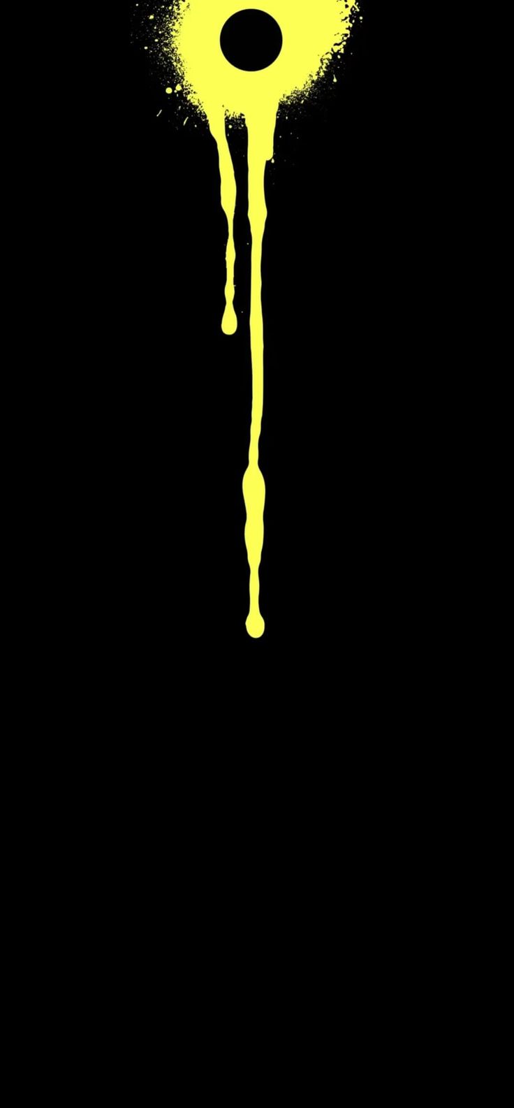 Yellow Paint Drip Wallpaper - minimal wallpaper for Darkify