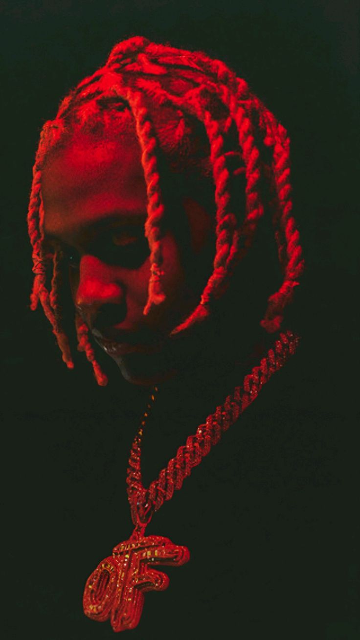 Red Neon Rapper Portrait - rapper wallpaper for Darkify