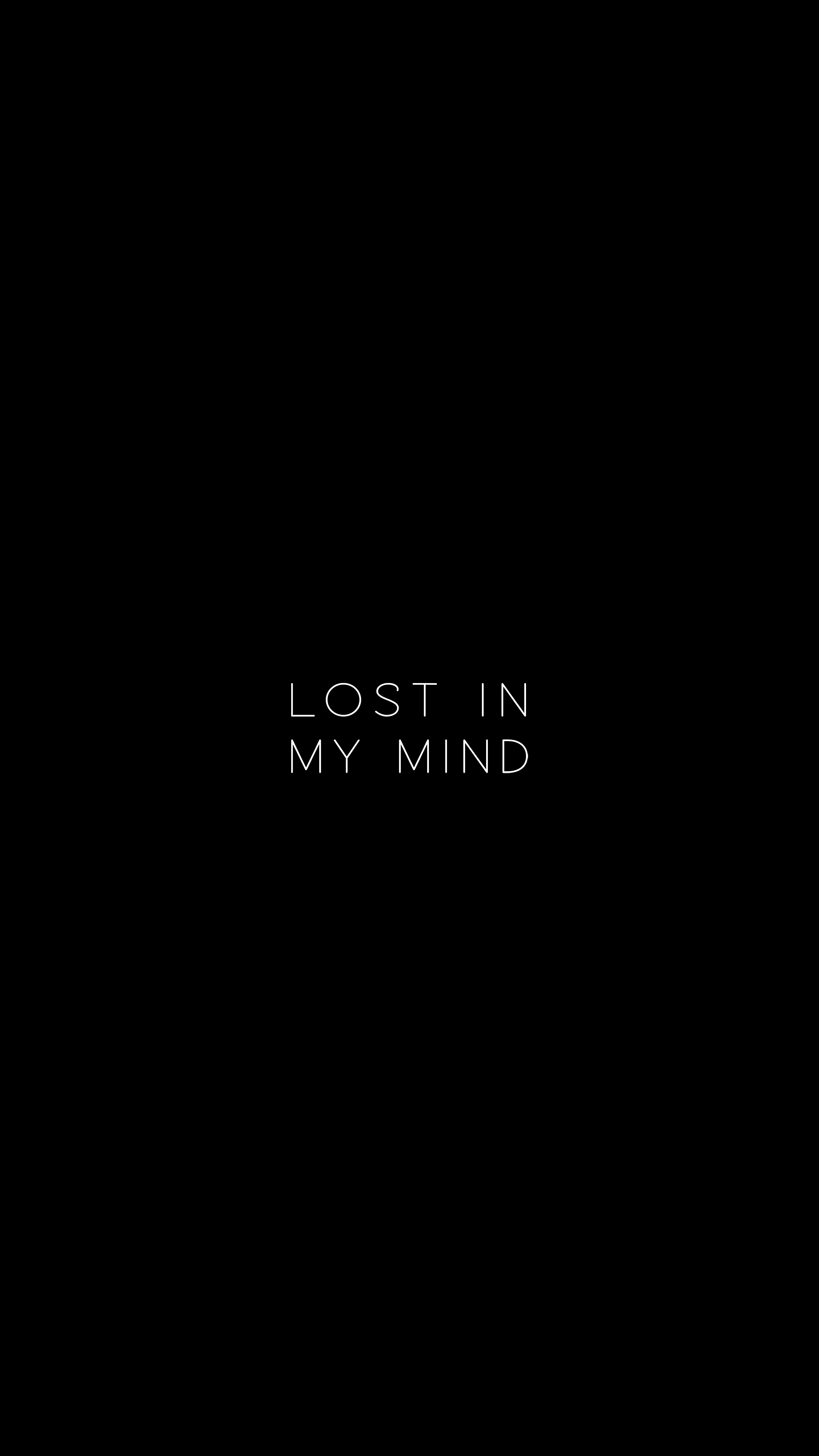 Lost In My Mind - minimal wallpaper for Darkify