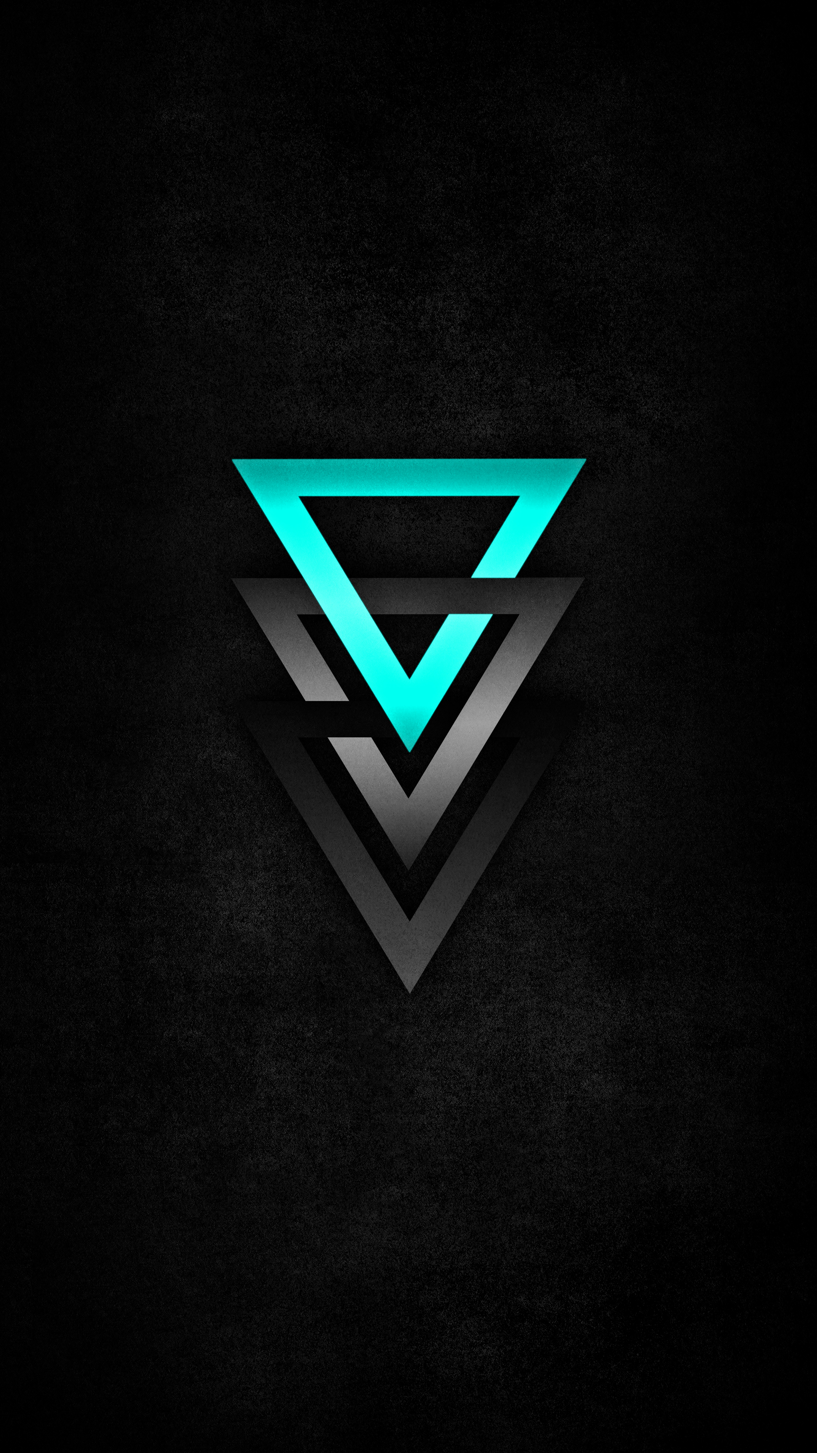 Neon Geometric Triangle Art - geometric wallpaper for Darkify