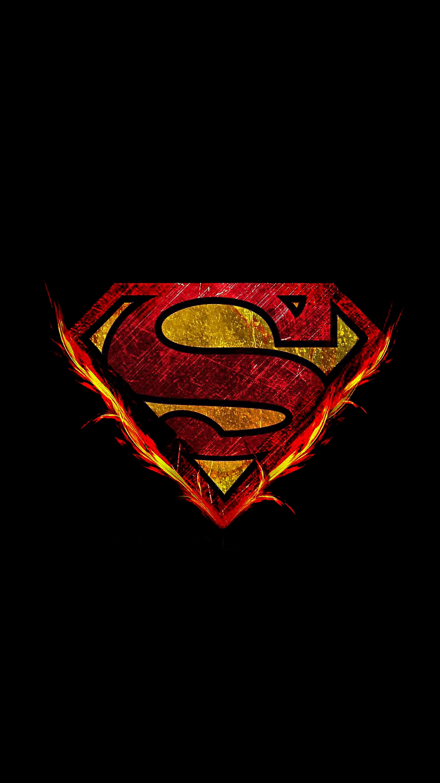 Fiery Superman Shield Emblem - superman wallpaper for Darkify