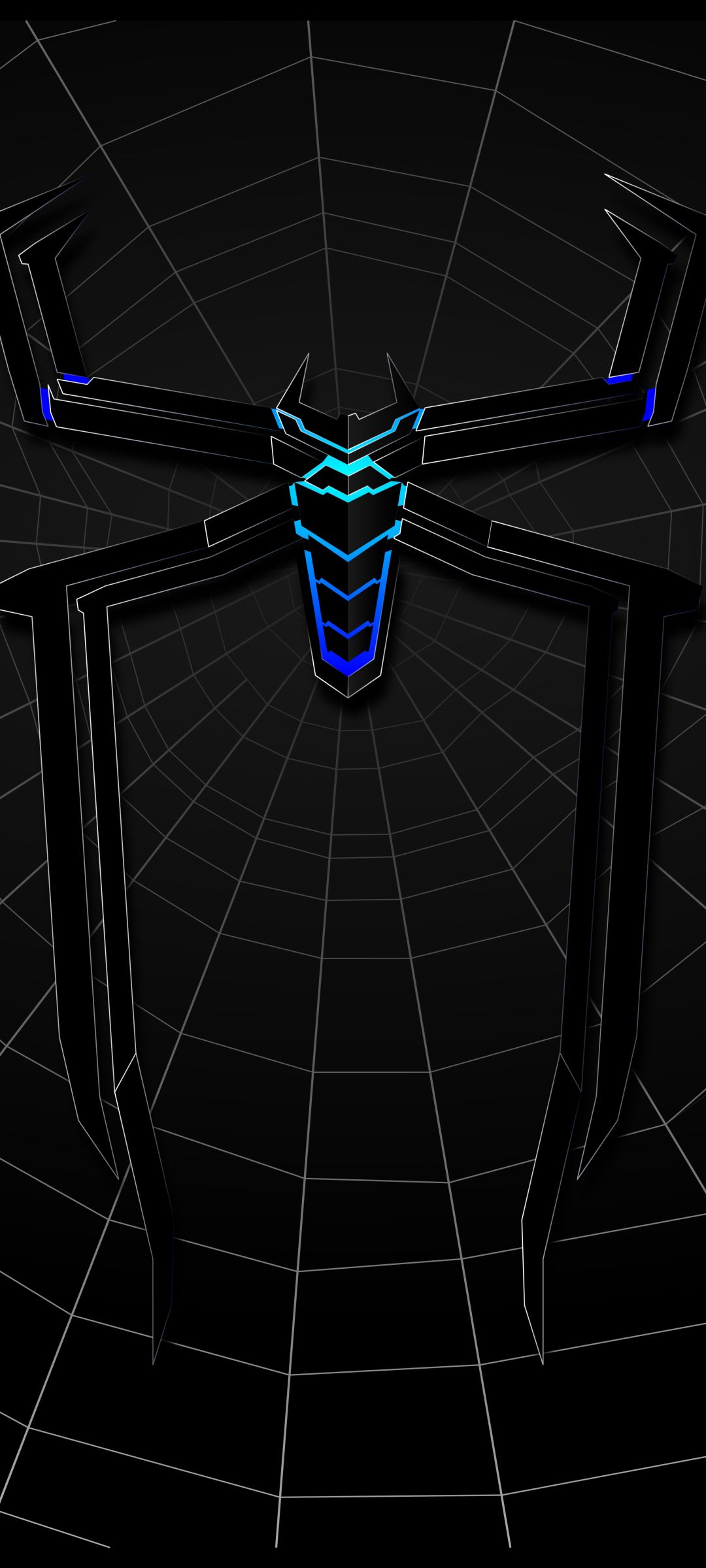 Neon Blue Spider-Man Logo - spider-man wallpaper for Darkify
