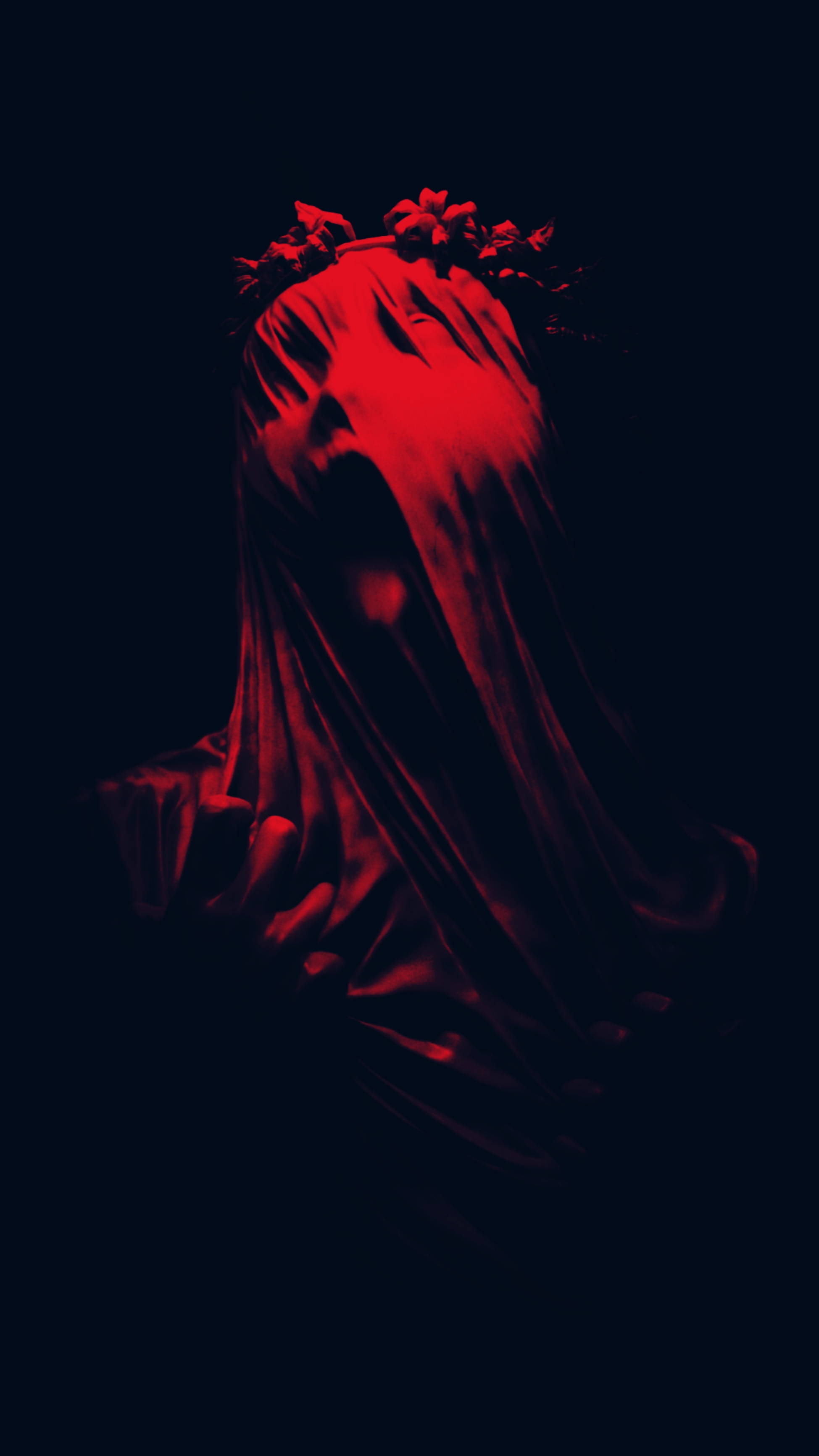 Veiled Red Sculpture - sculpture wallpaper for Darkify