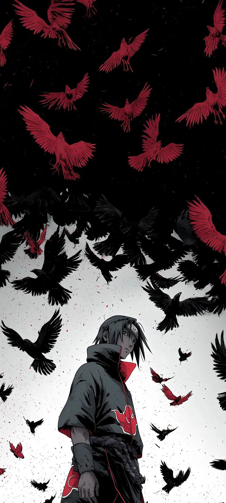 Itachi Uchiha Crow Wallpaper - naruto wallpaper for Darkify