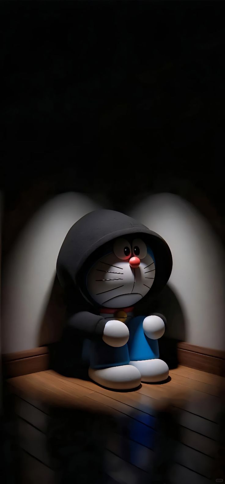 Sad Doraemon Hoodie Wallpaper - cartoon wallpaper for Darkify