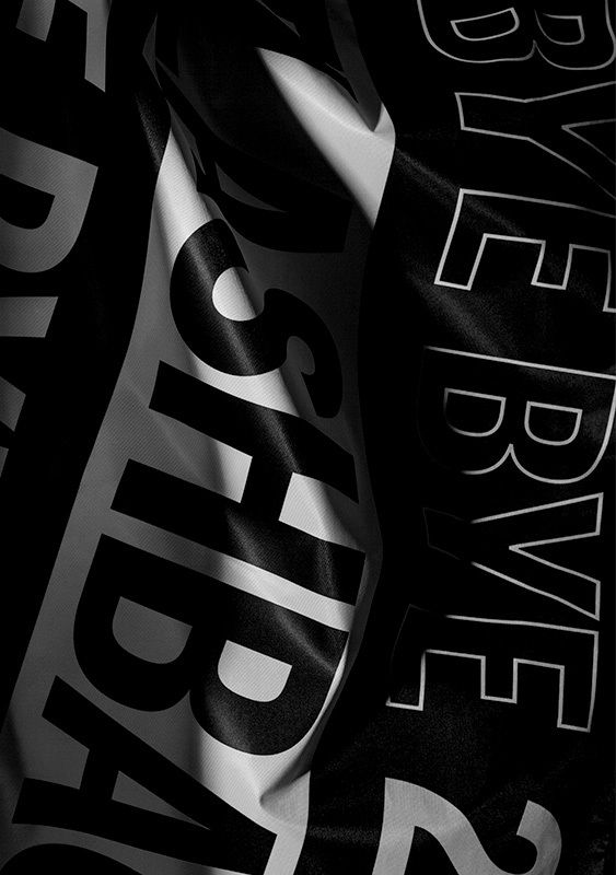Monochrome Typography Fabric Wave - typography wallpaper for Darkify