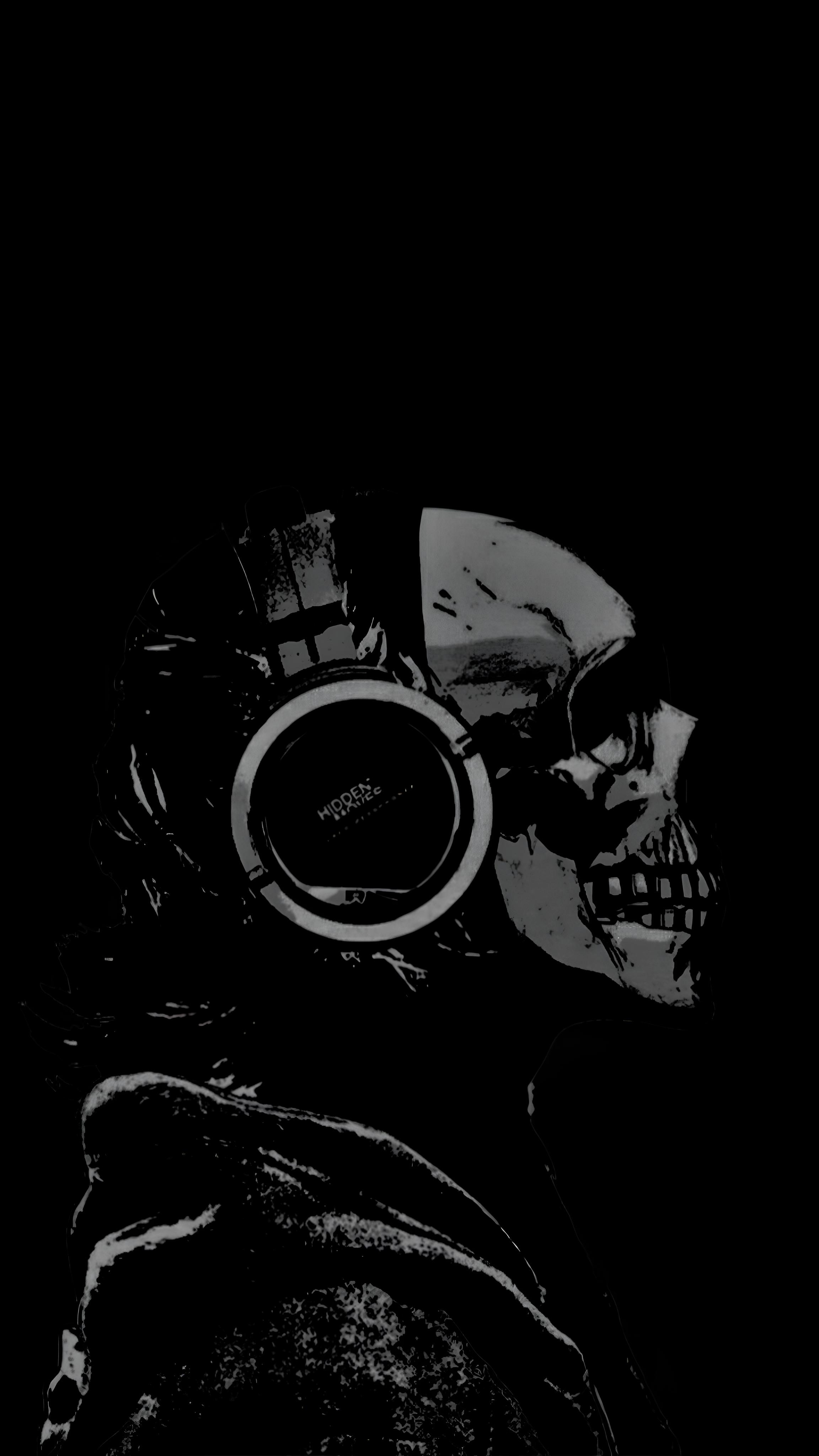 Skull Listening To Music - skull wallpaper for Darkify