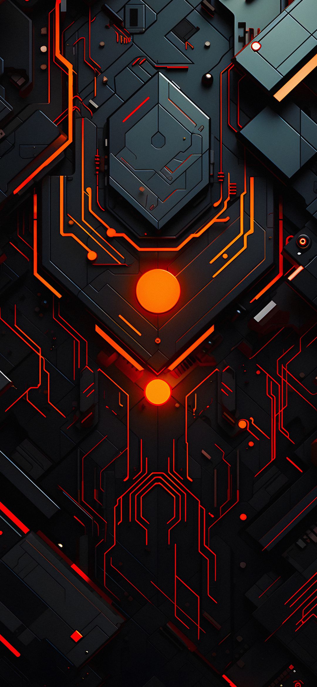 Neon Circuit Board Art - technology wallpaper for Darkify