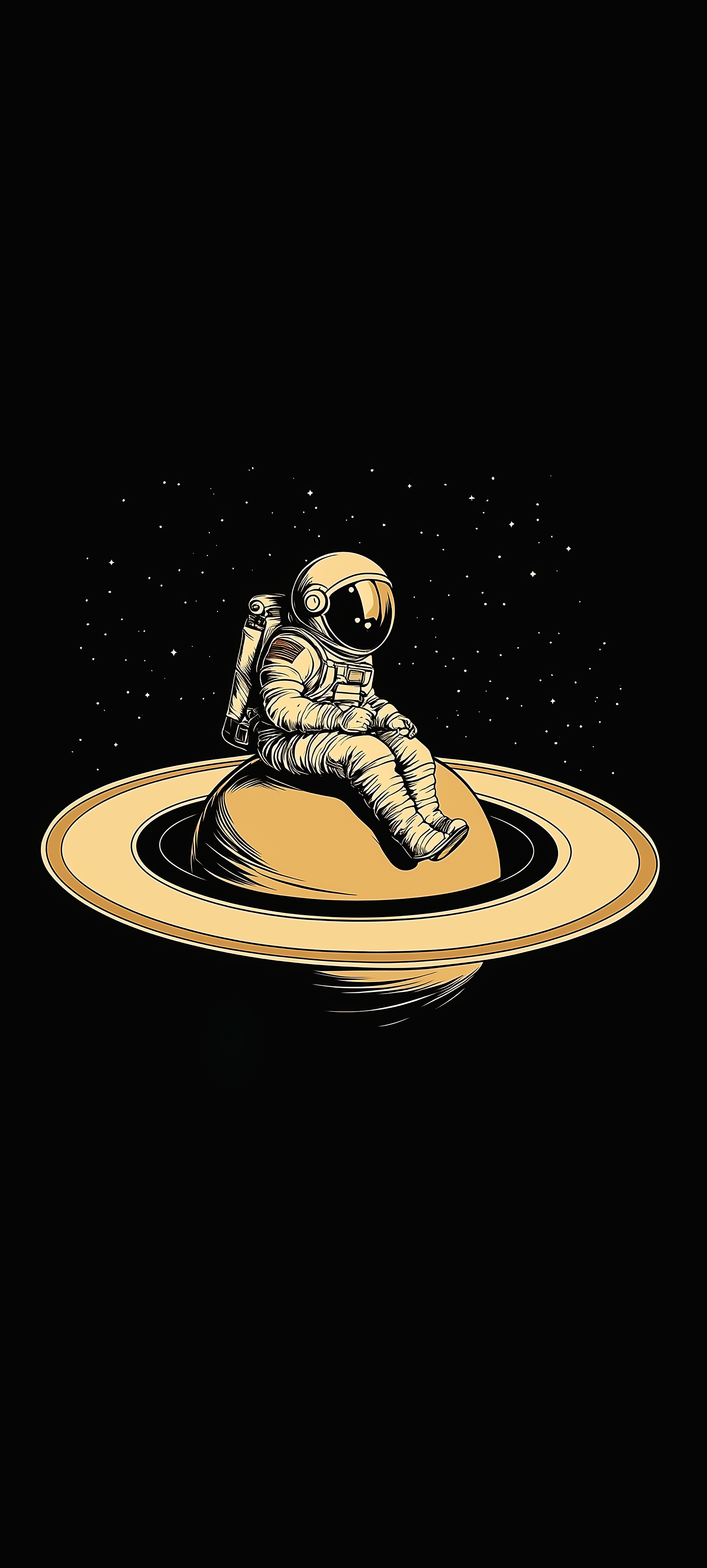 Astronaut on Saturn - astronaut wallpaper for Darkify