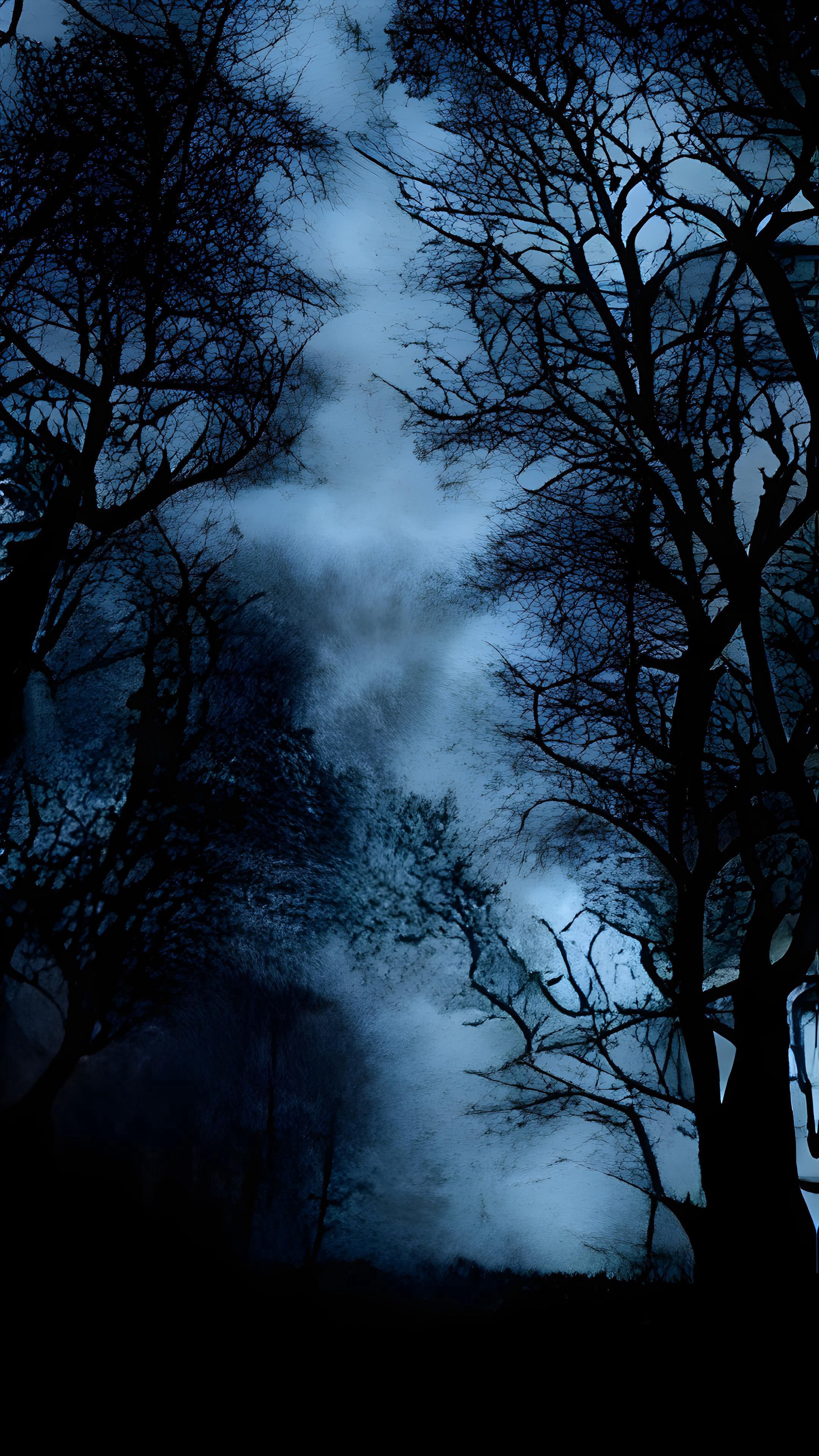 Dark Forest Silhouette - forest wallpaper for Darkify