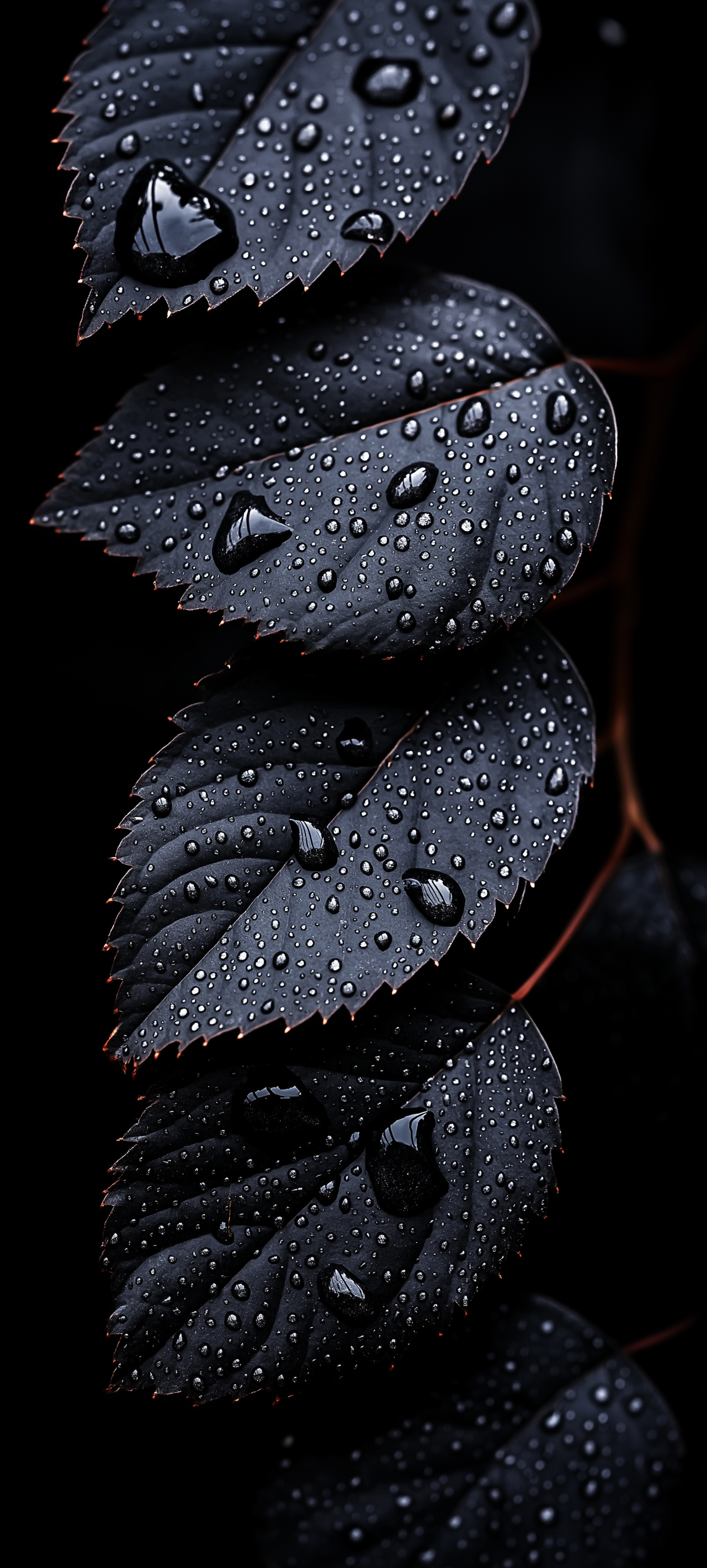Dark Water Droplets - nature wallpaper for Darkify