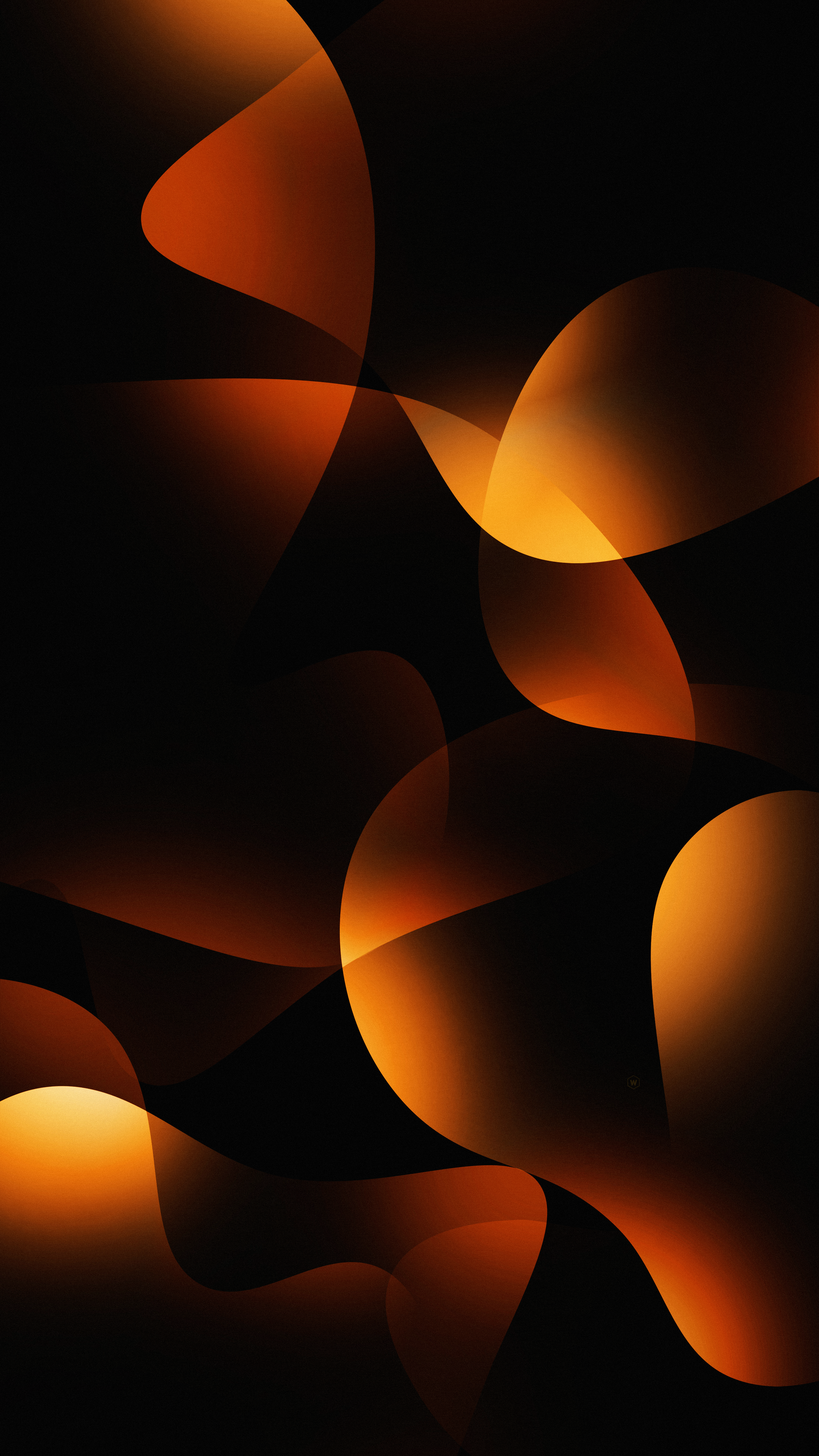 Fiery Abstract Waves - abstract wallpaper for Darkify