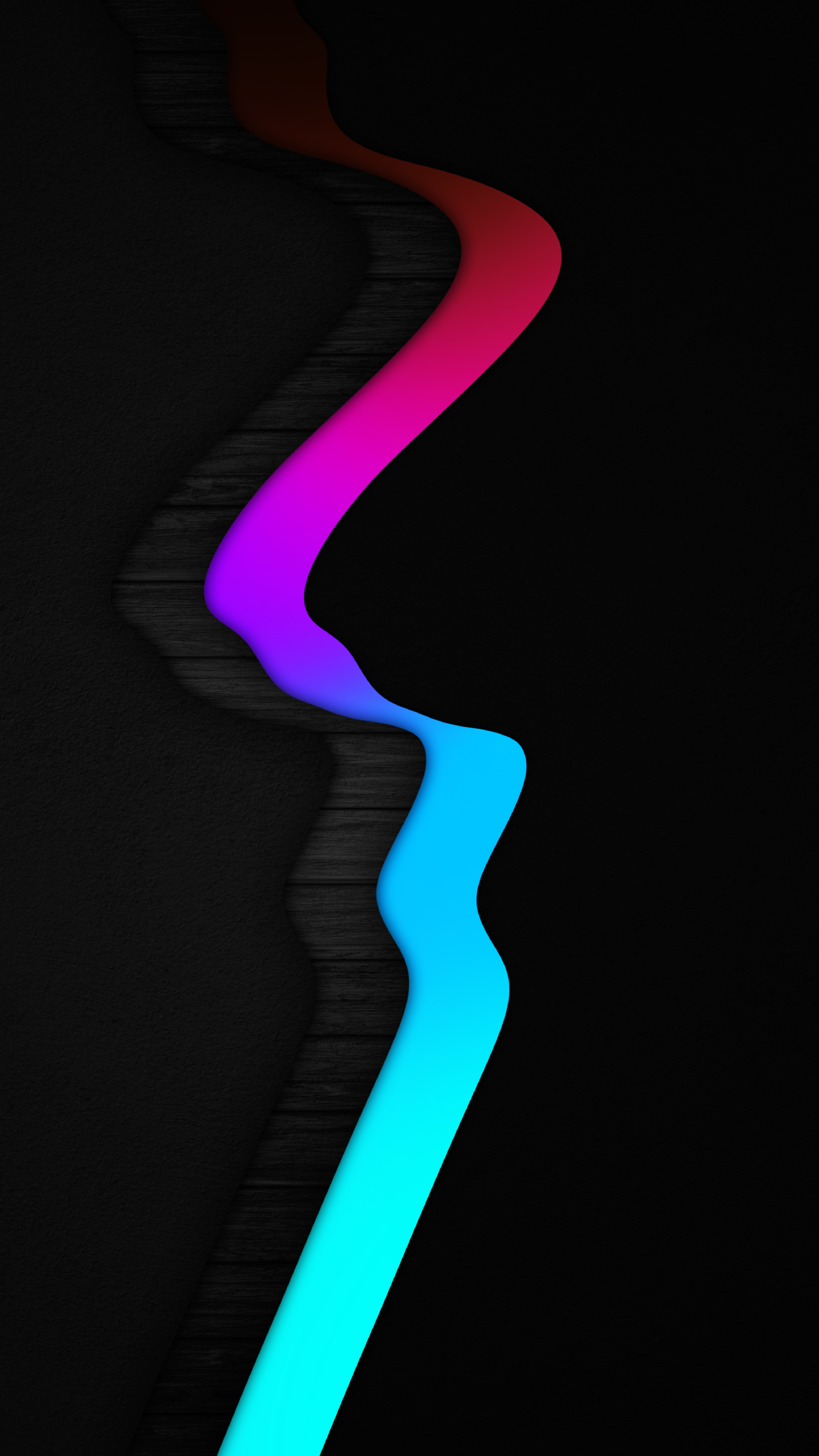 Gradient Wave Texture - amoled wallpaper for Darkify