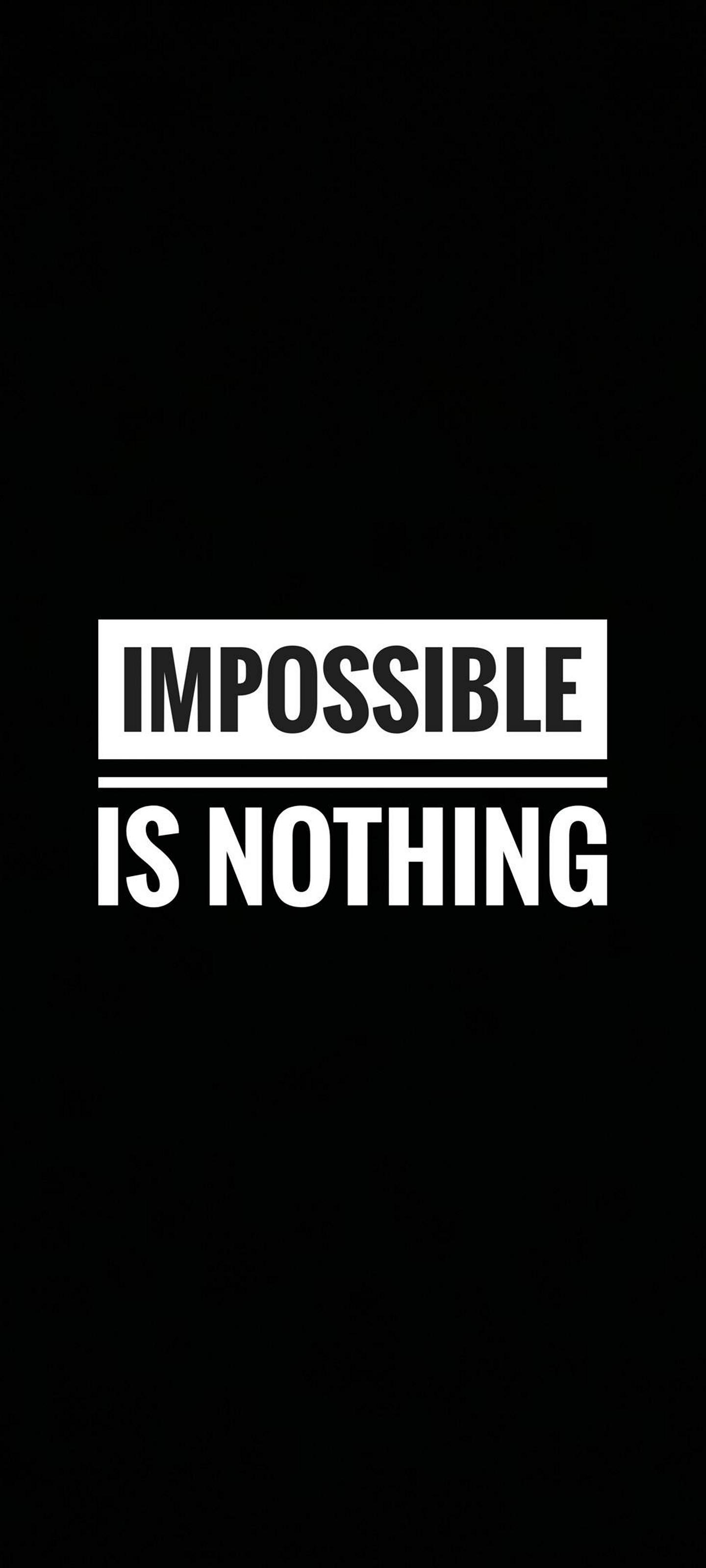 Impossible Is Nothing - quotes wallpaper for Darkify