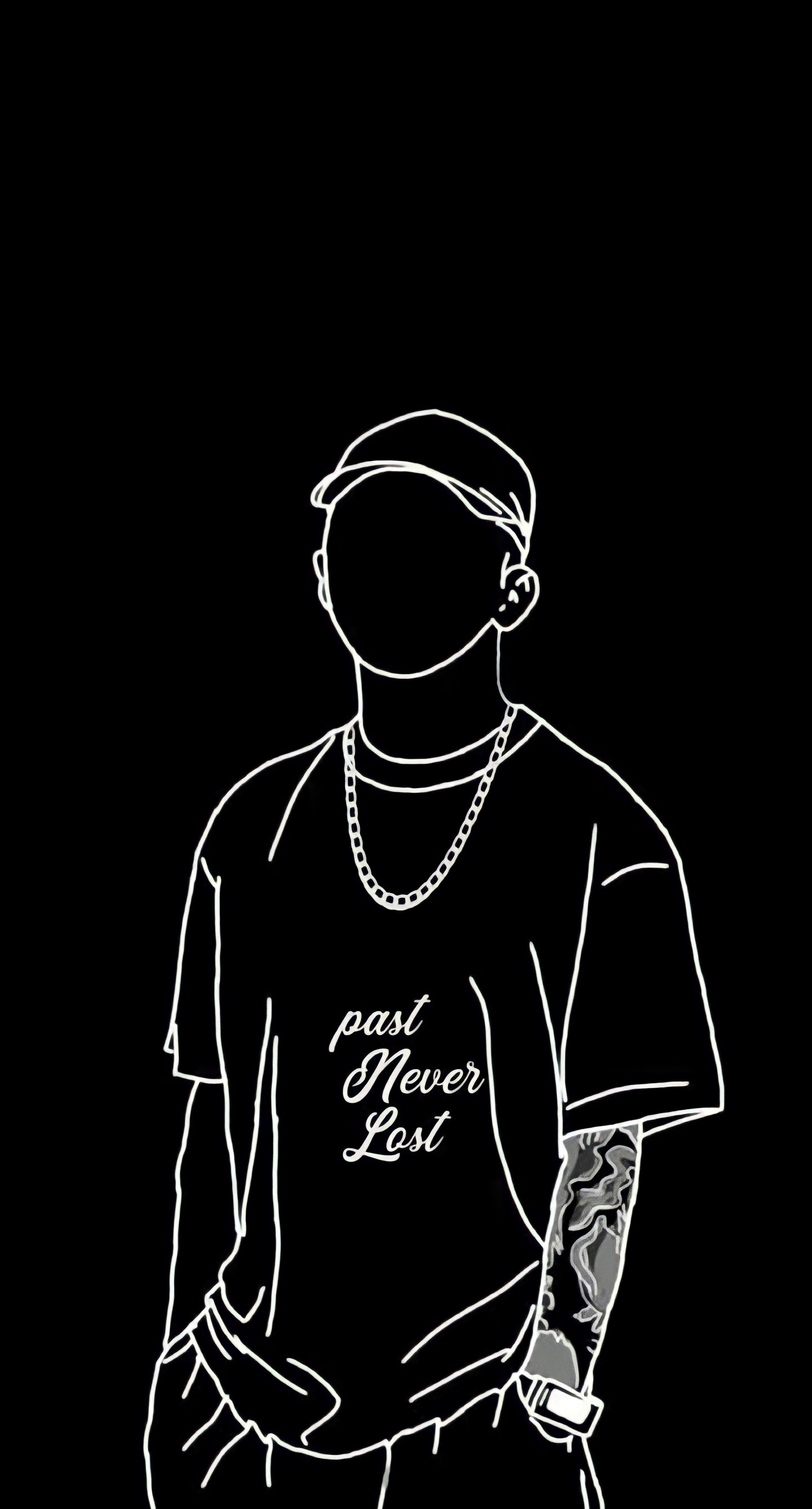 Minimalist Hip-Hop Portrait - hip-hop wallpaper for Darkify