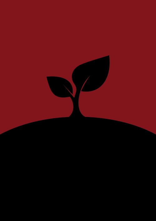 Minimalist Sprout Silhouette Wallpaper - Related StockWalls wallpaper