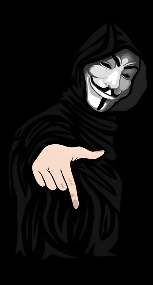 Anonymous Hacker Pointing Finger - Related OpersCraft wallpaper
