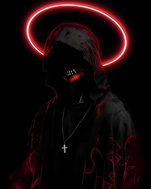 Neon Halo Dark Reaper - dark Wallpaper
