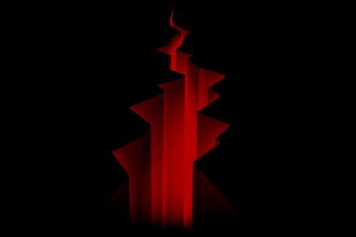 Glowing Red Crack