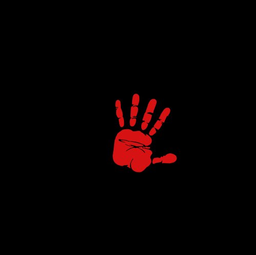 Minimalist Red Handprint - Related Darkify wallpaper